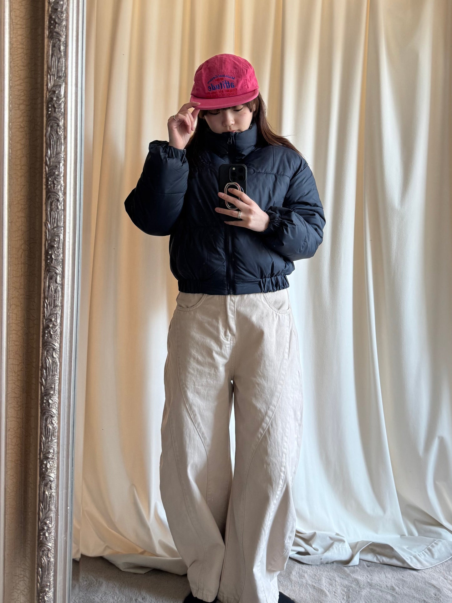 リバーシブルチェック中綿ジャケット DPB91075