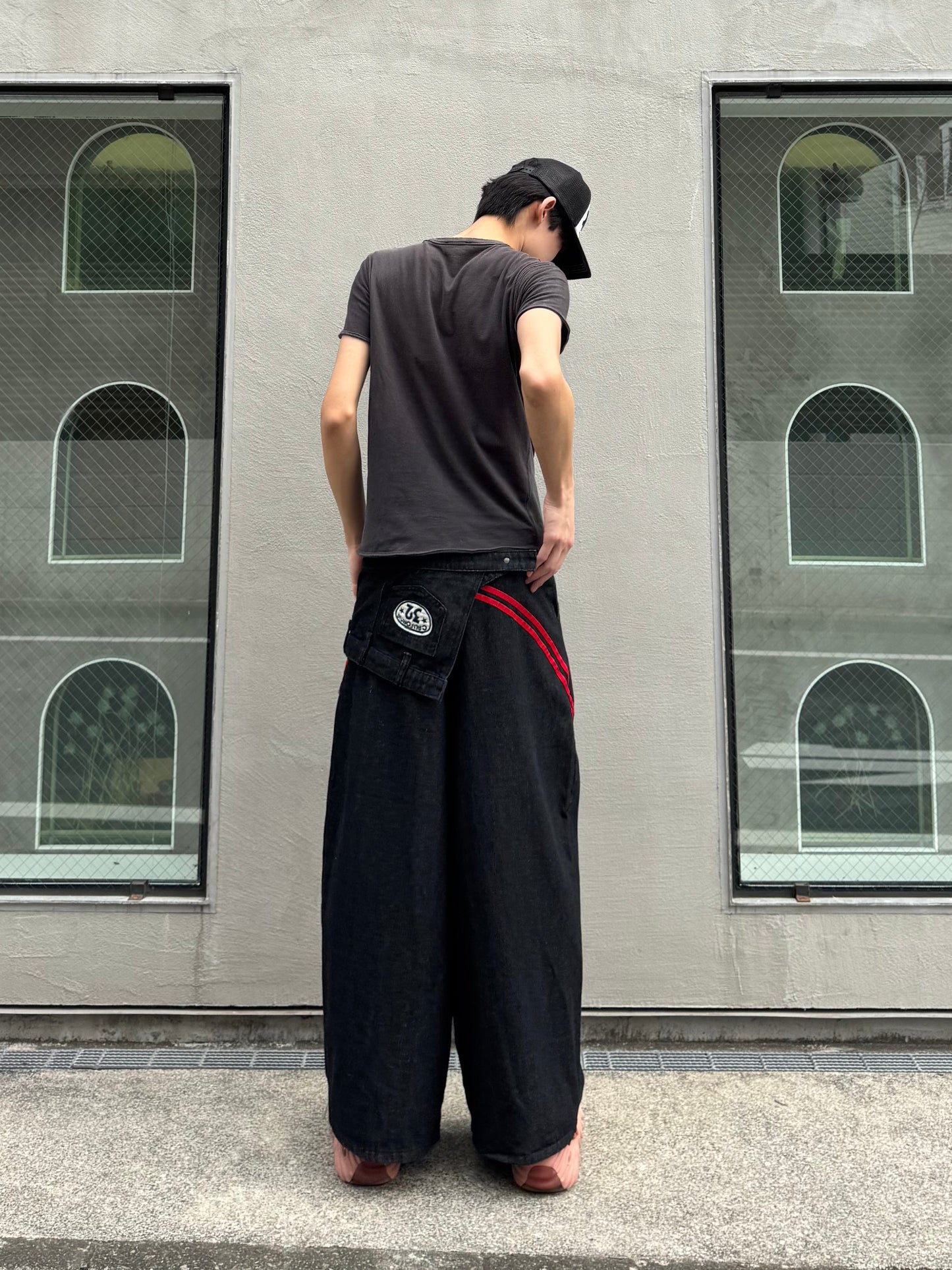 ウエストレイヤードデニムパンツ DPC05035