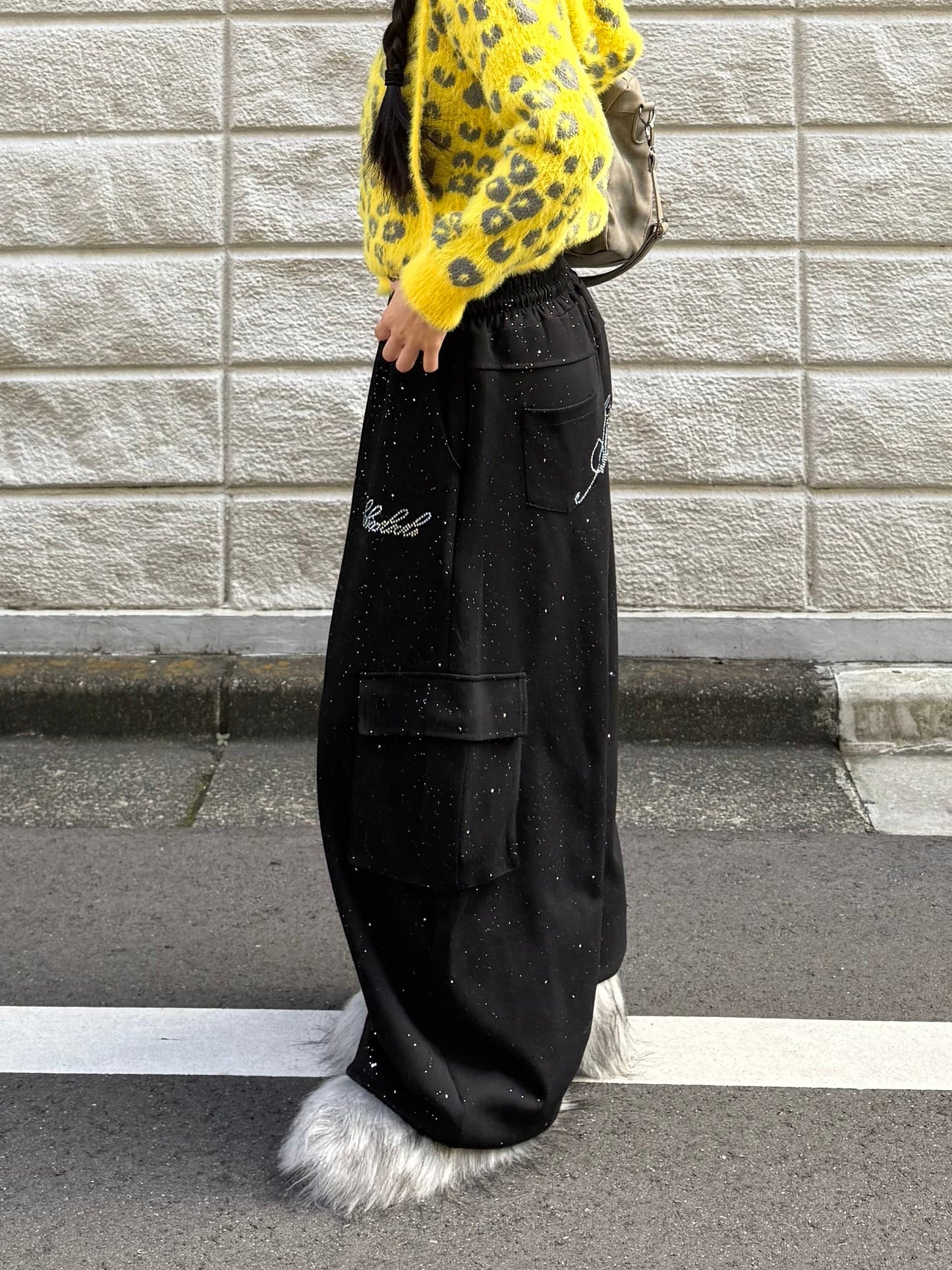 ラメカーゴスウェットパンツ DPB86111