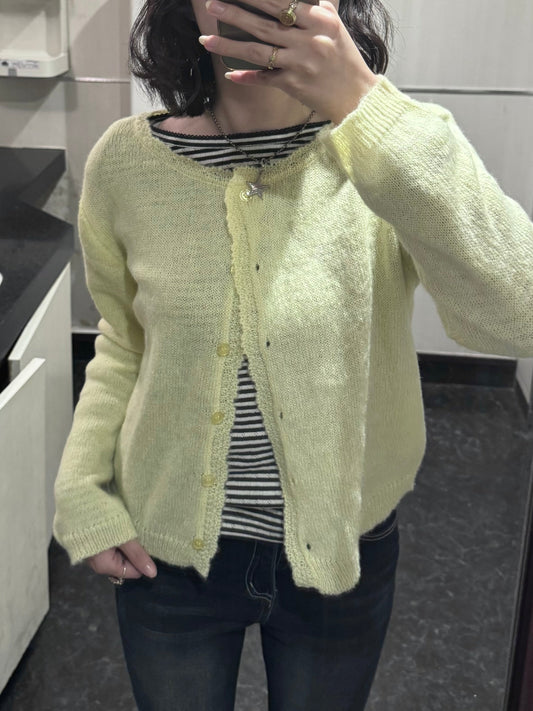 フリルニットカーディガン DPC03026