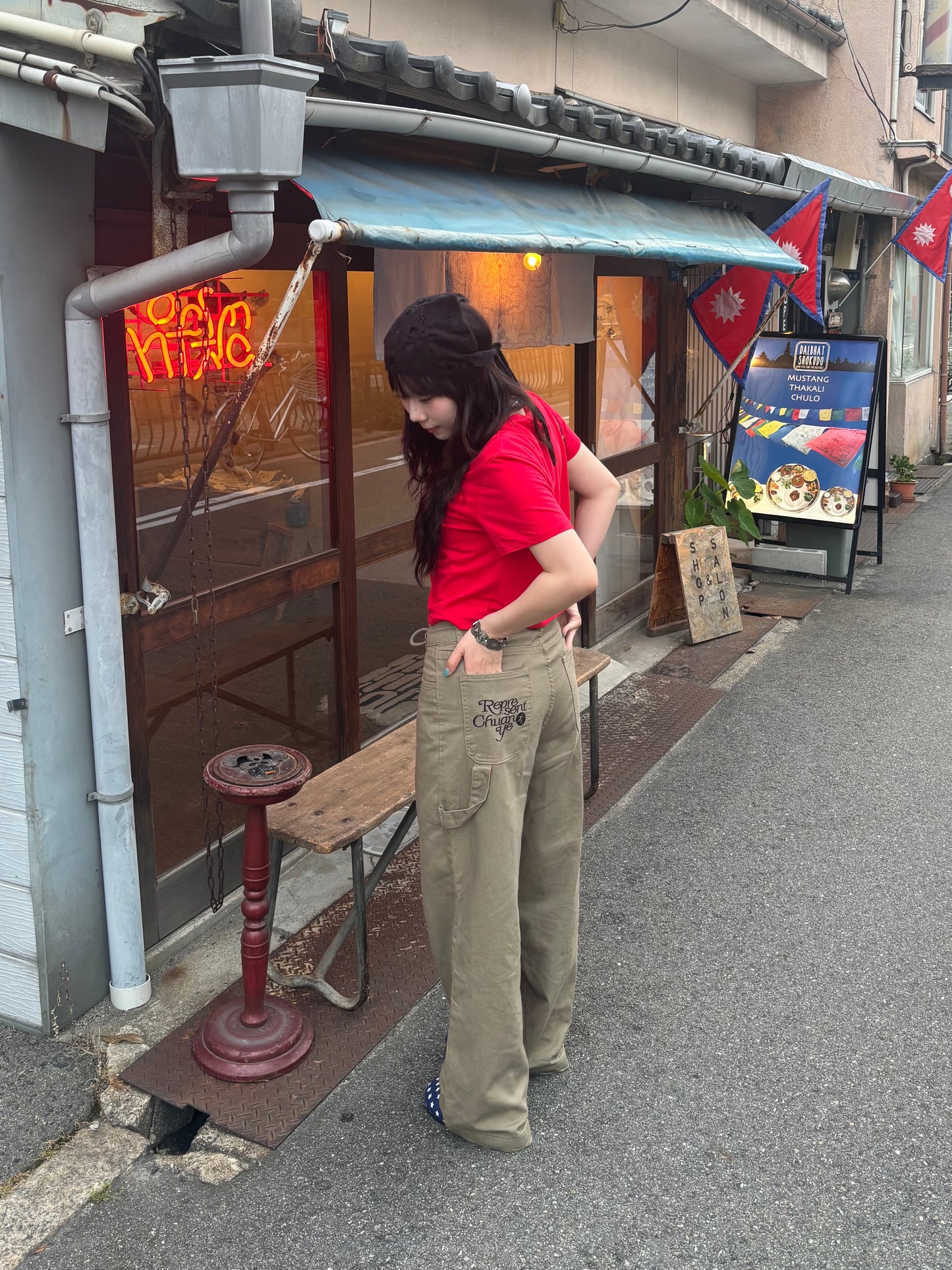 バッグロゴカーゴパンツ DPB89031