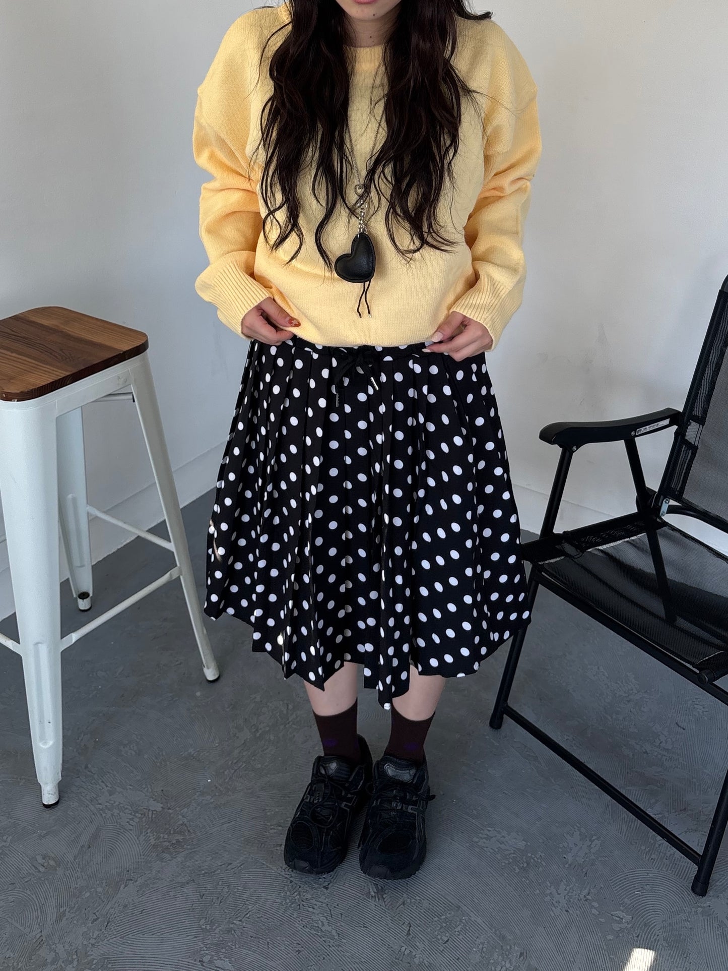 ドットミディアムスカート DPB89095