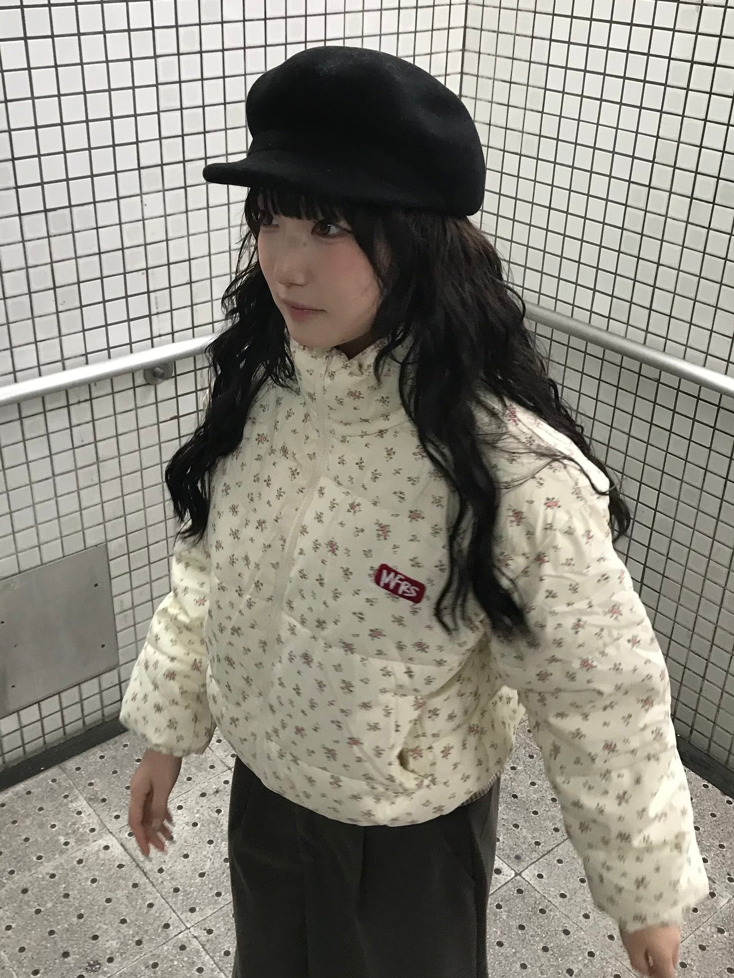 スモールフラワーパターンダウン DPB85436