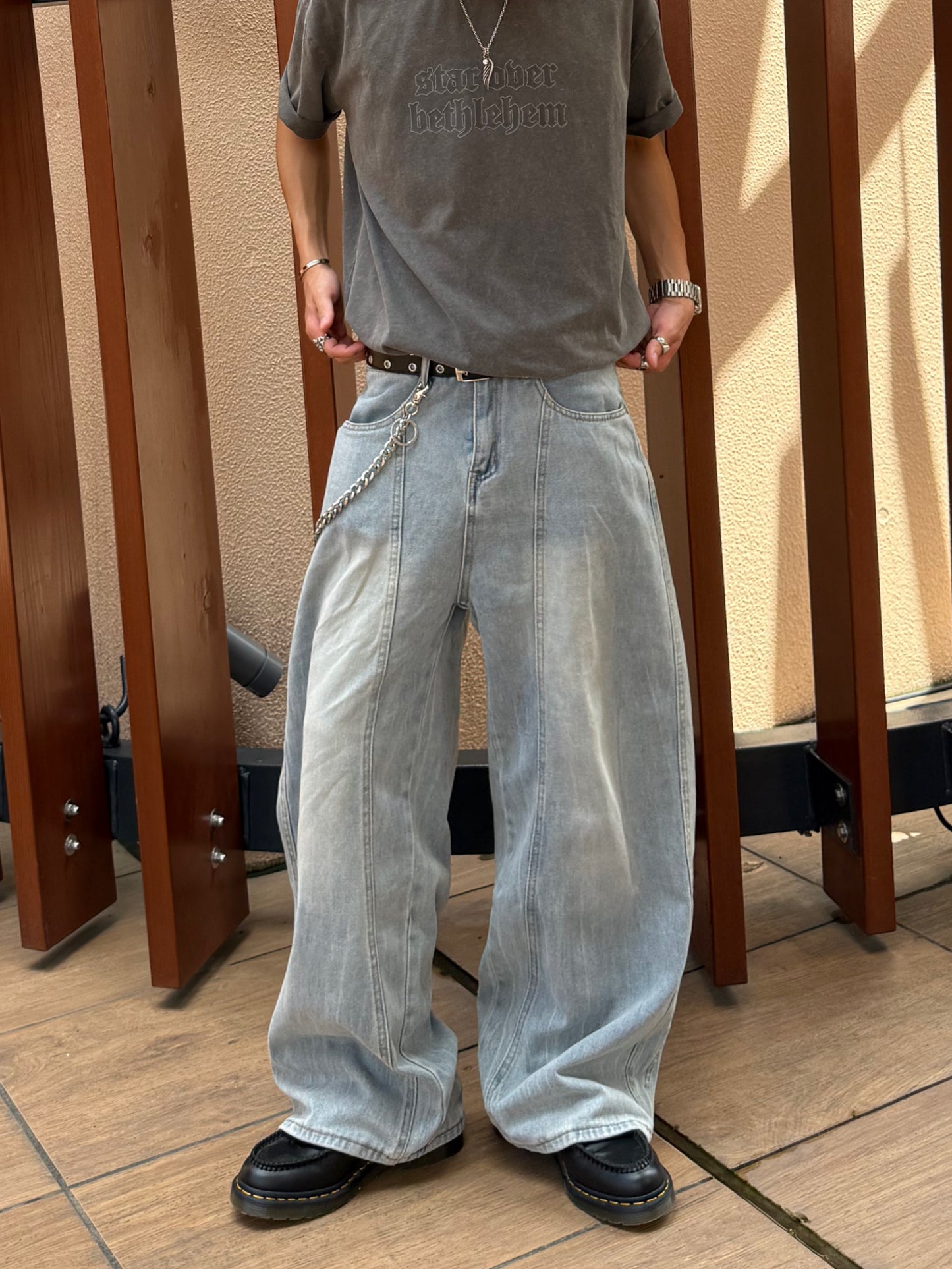 kenshin_ライトカラーワイドデニムパンツ DPB73403