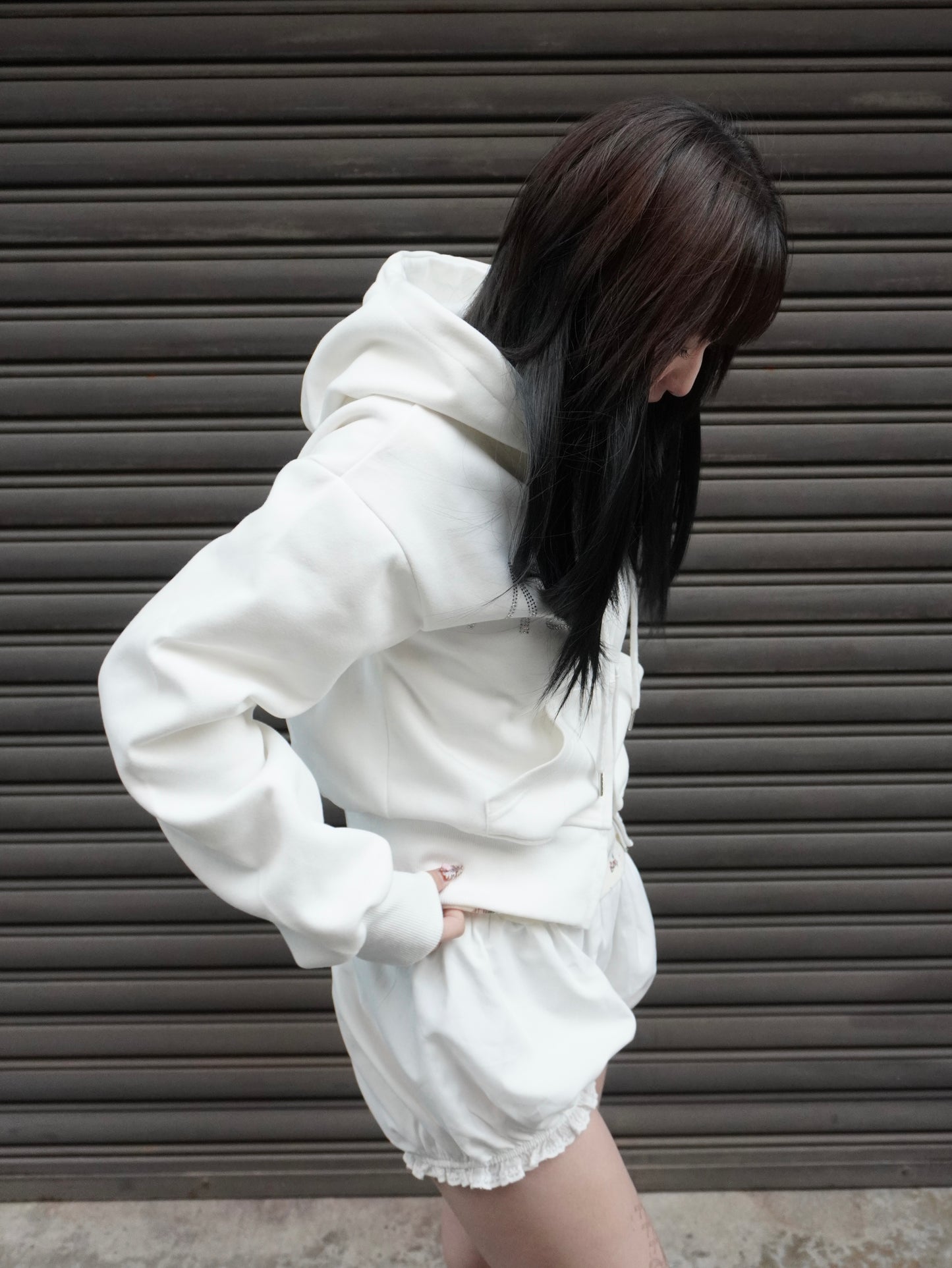 ストーンロゴダブルジップパーカー DPB85325