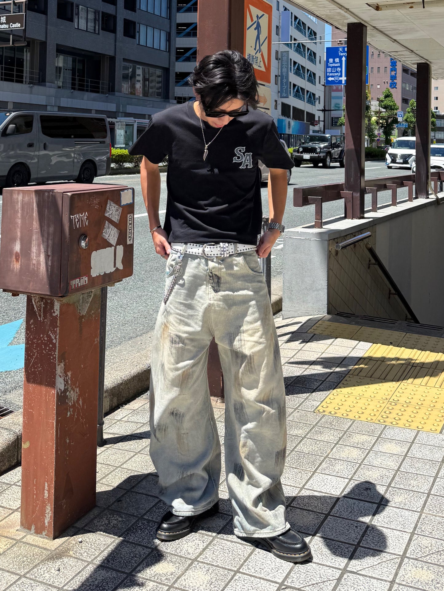 ダメージデニムパンツ DPB90191