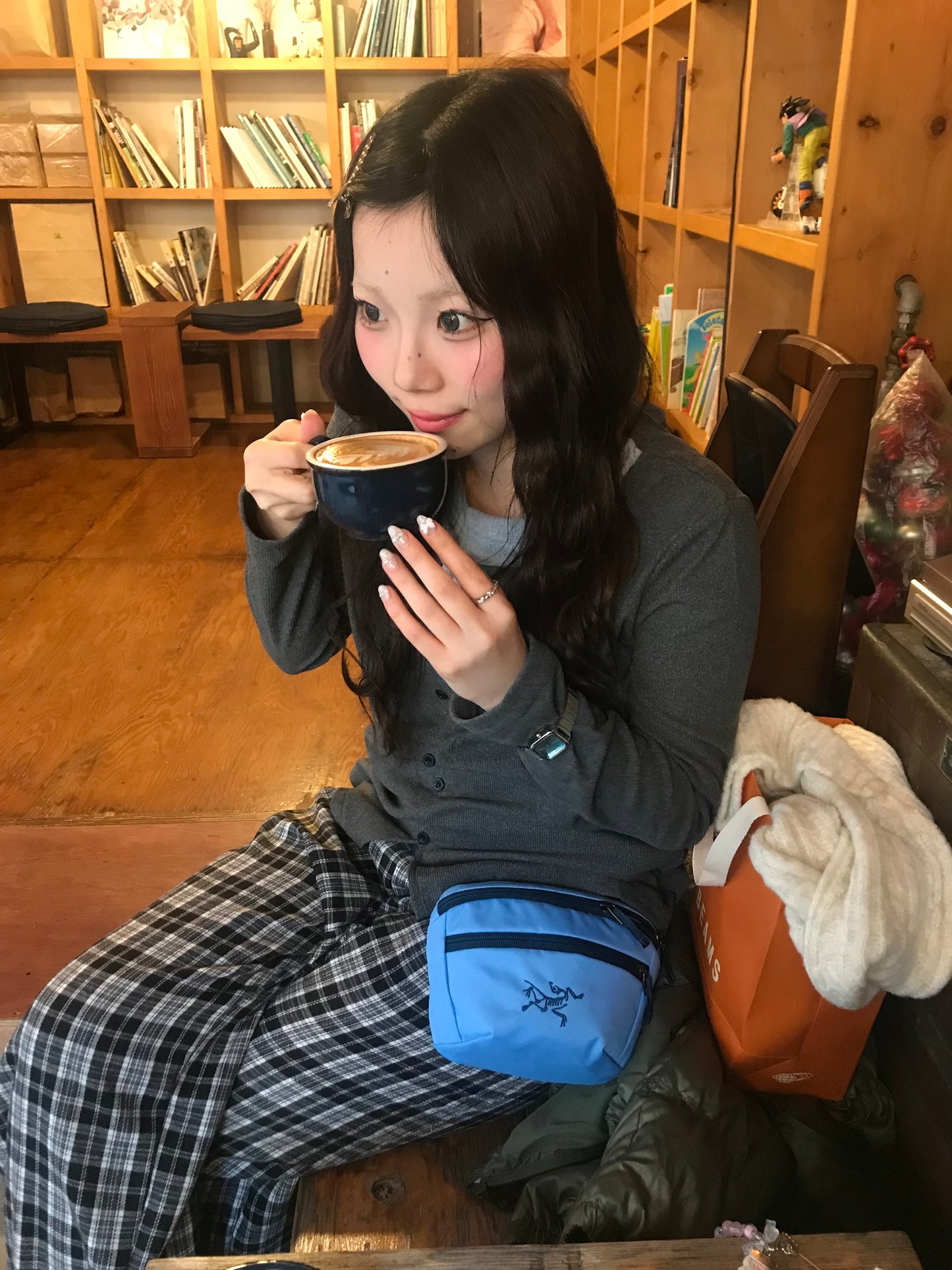 ダークグレーレイヤードトップス DPB89194