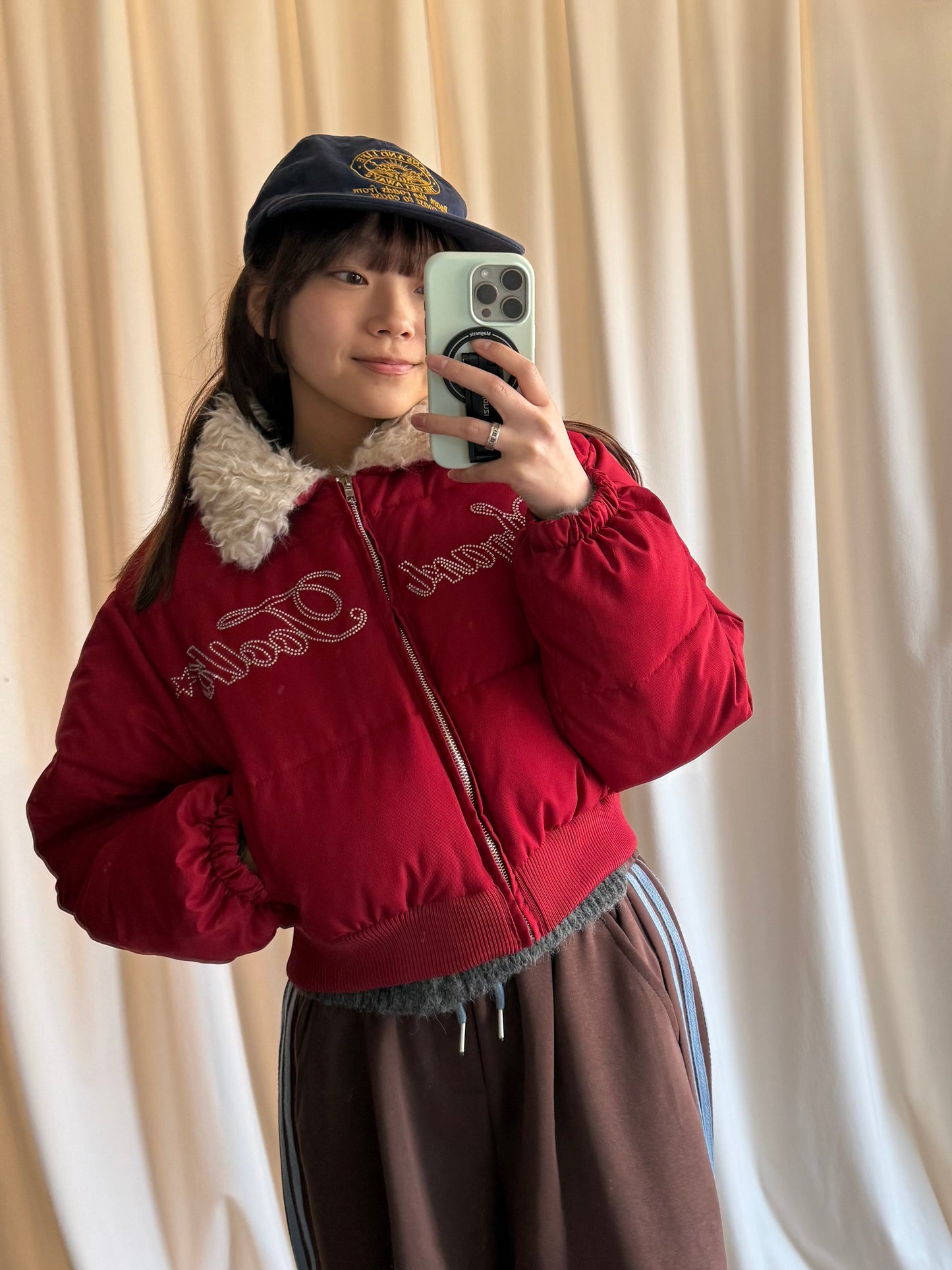 ラメロゴ中綿ジャケット DPB91072