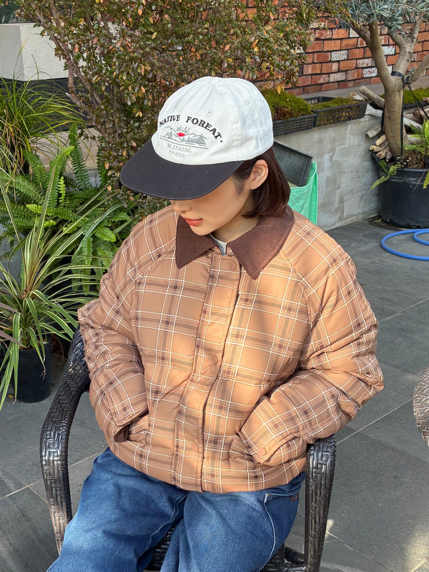 チェックブルゾン DPA61457