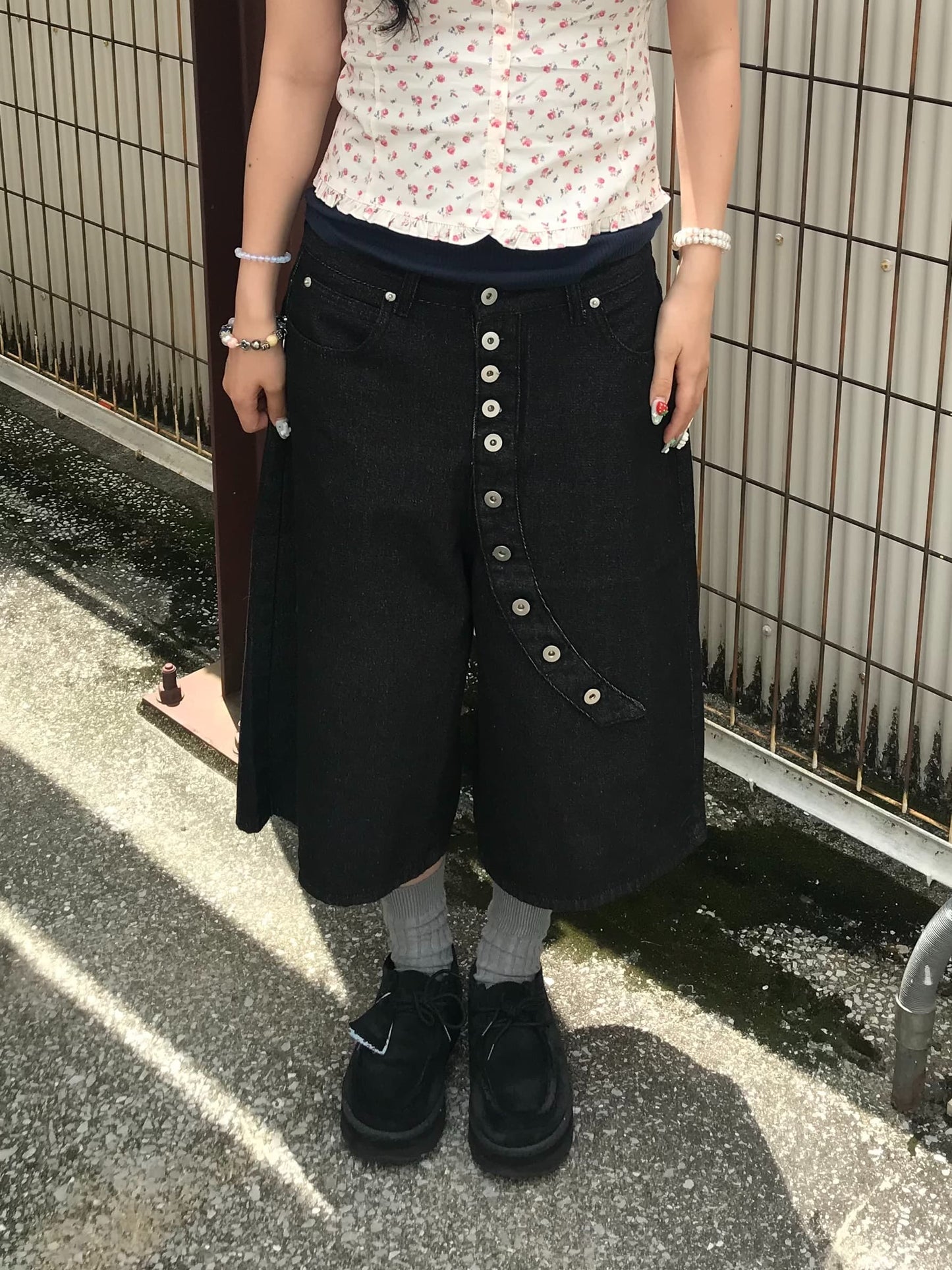 ボタンデザインハーフパンツ DPB89304
