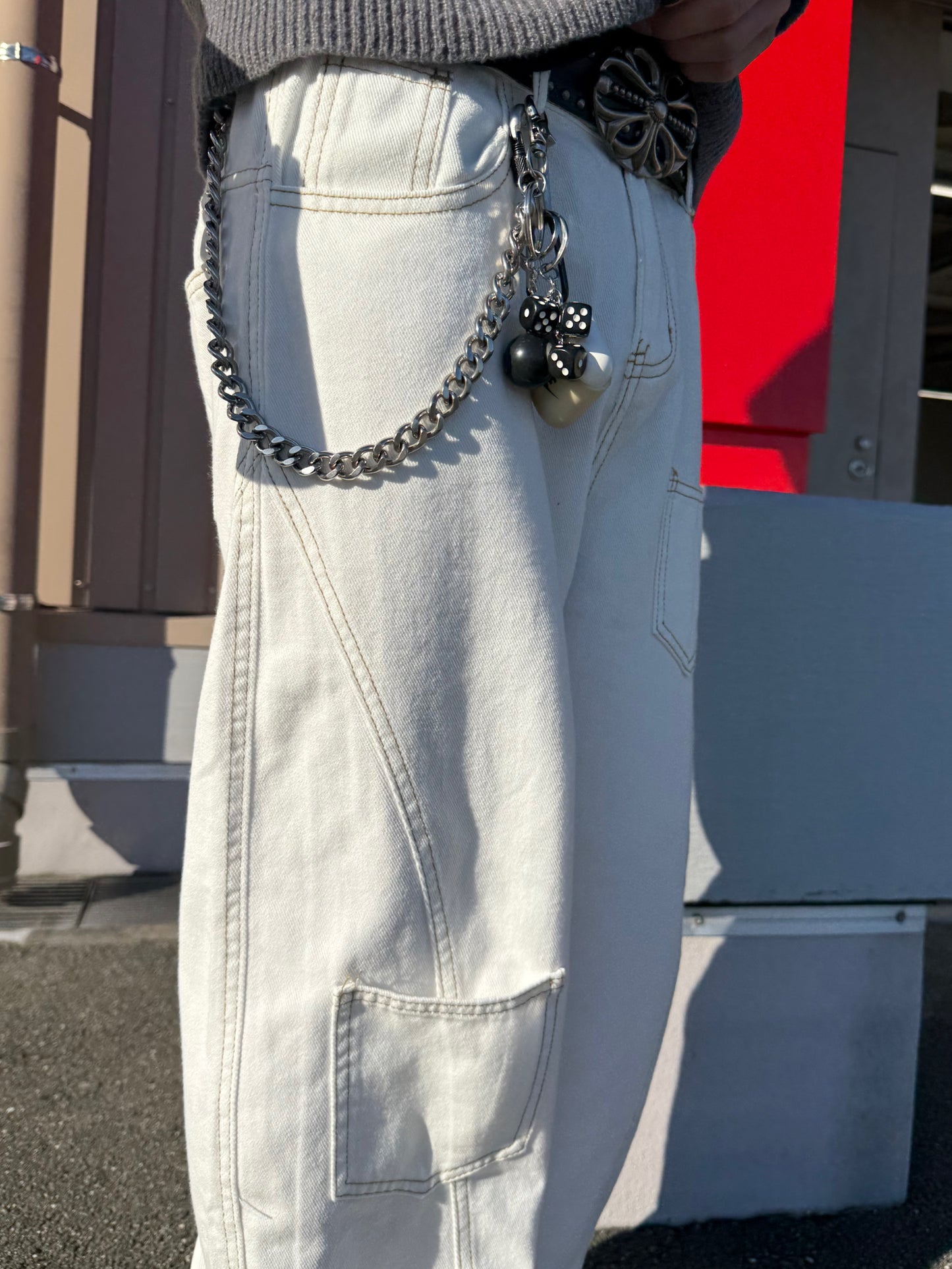 ホワイトデニムパンツ DPB90073