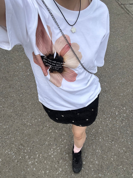 ビッグフラワーTシャツ DPC03061