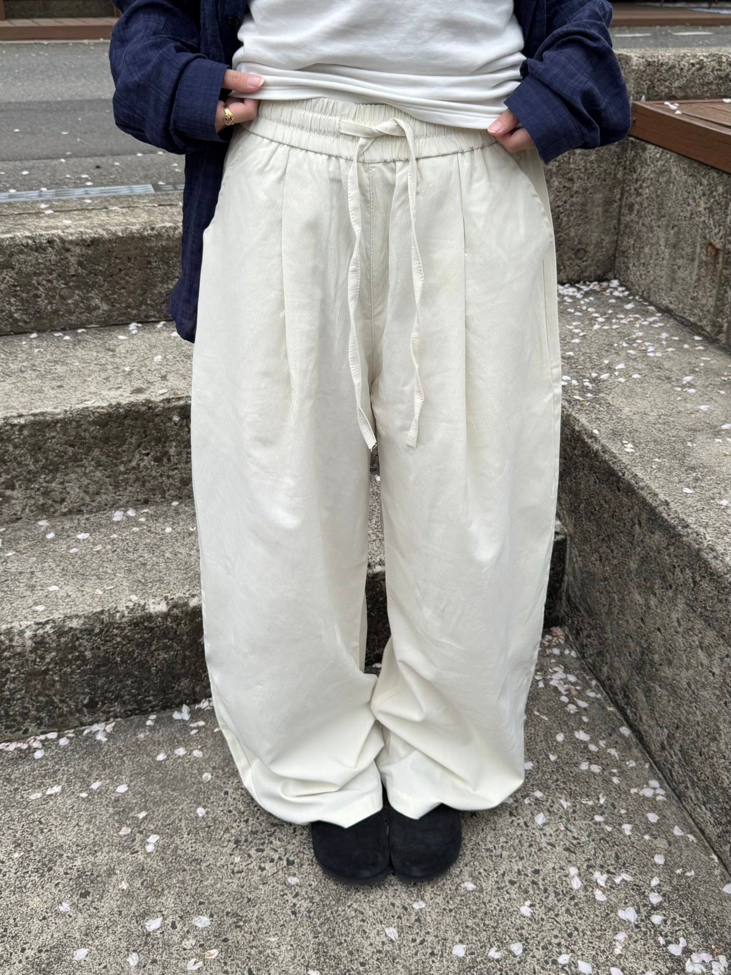 リネンライクワイドパンツ DPC03040