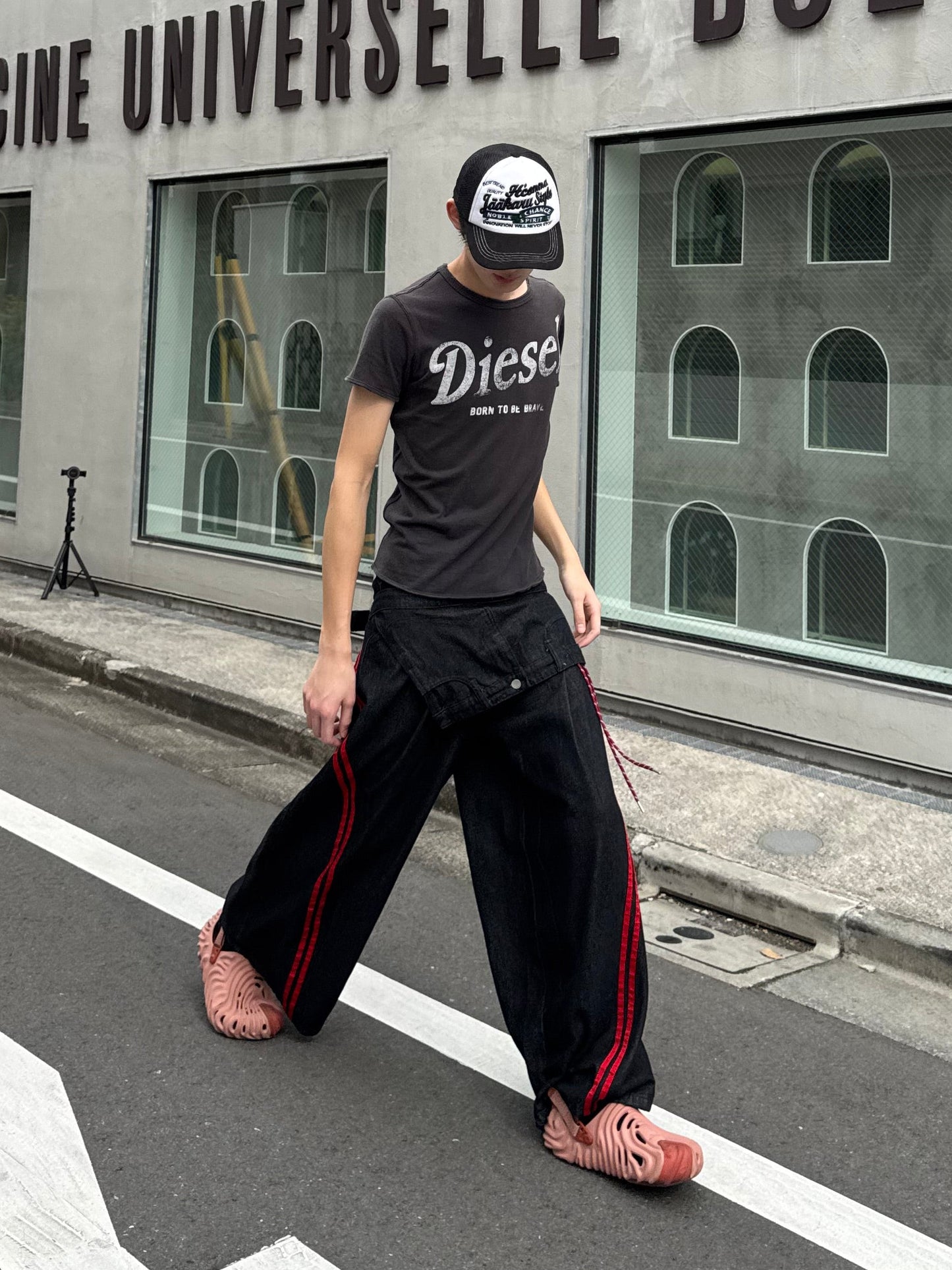 ウエストレイヤードデニムパンツ DPC05035