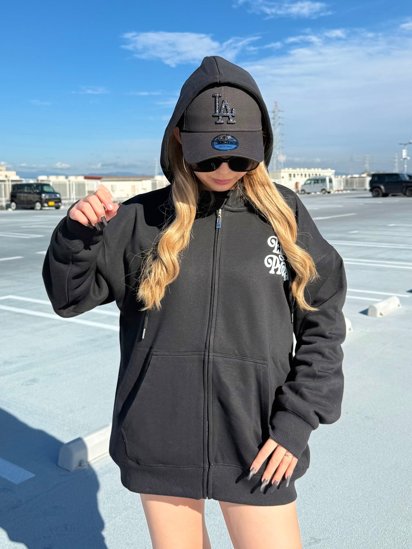 ユニセックスロゴジップパーカー DPB73565