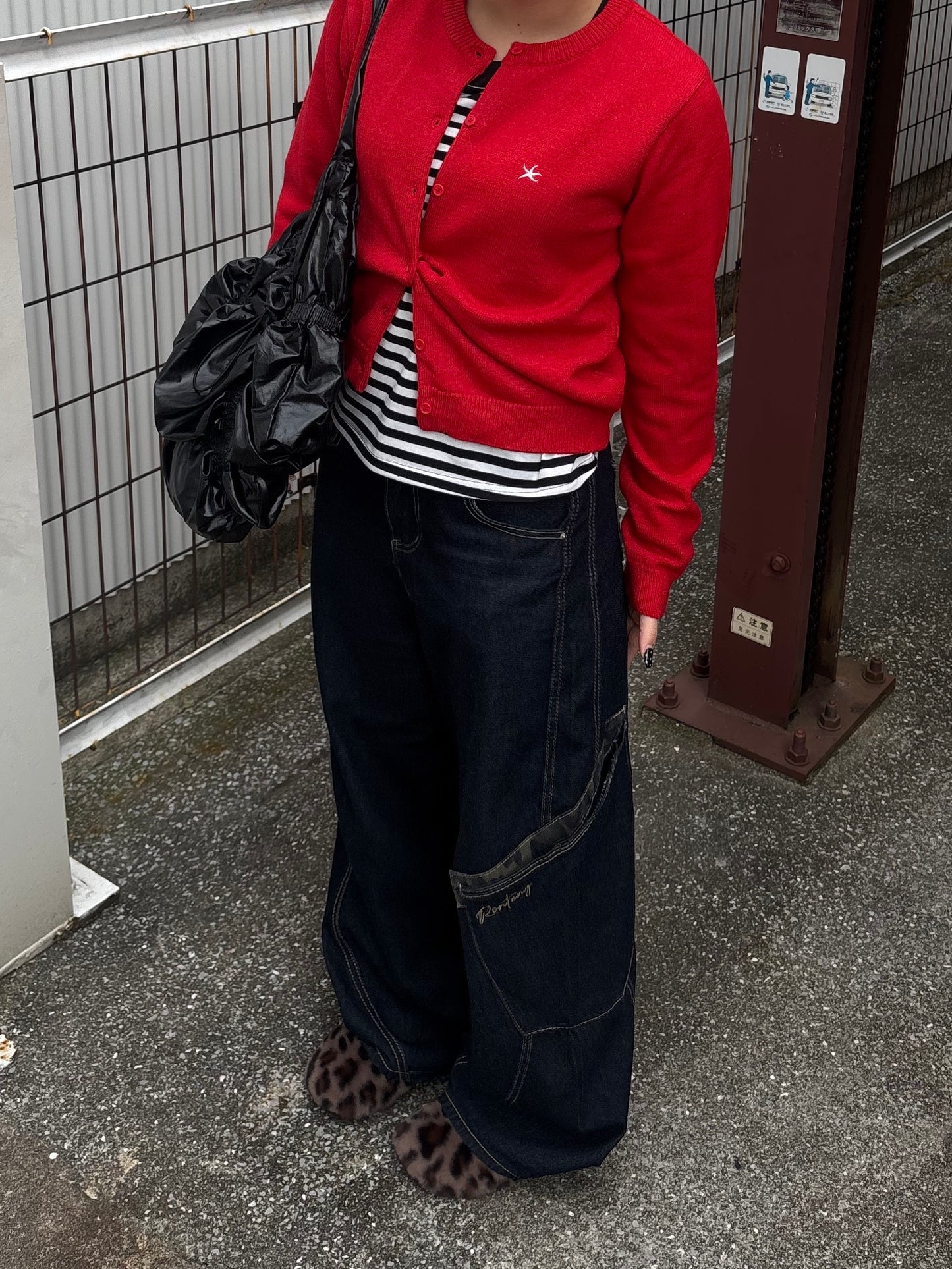 レオパードポイントデニムパンツ DPB89125