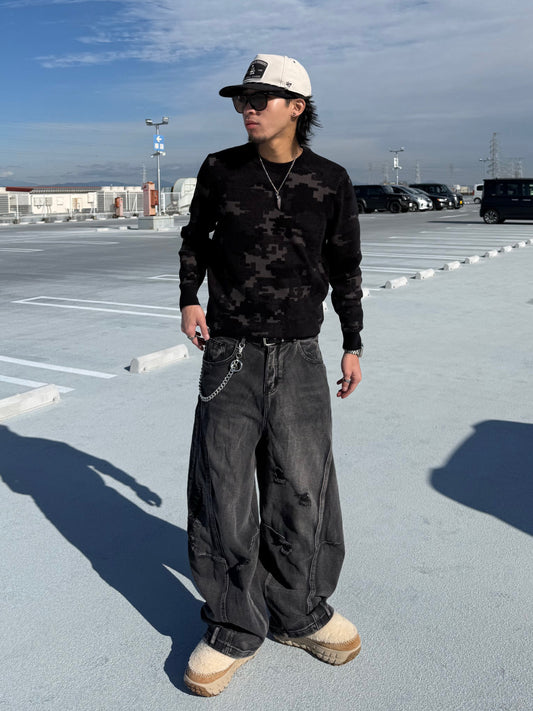 ユニークデザインニット DPB90149