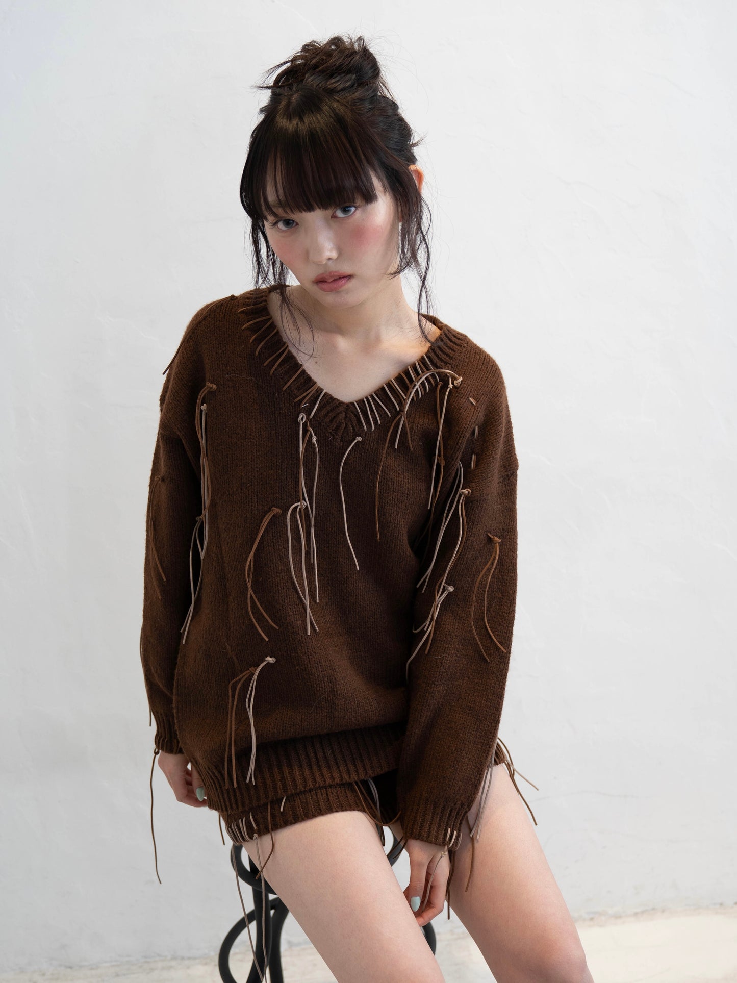 フリンジニットセットアップ DPC02011