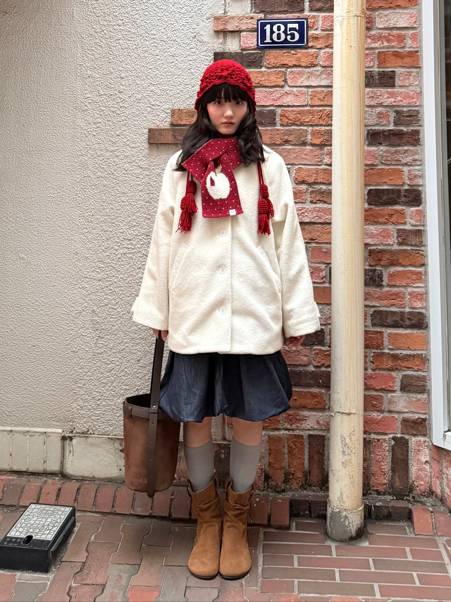 ホワイトアップルスカーフ DPA43750