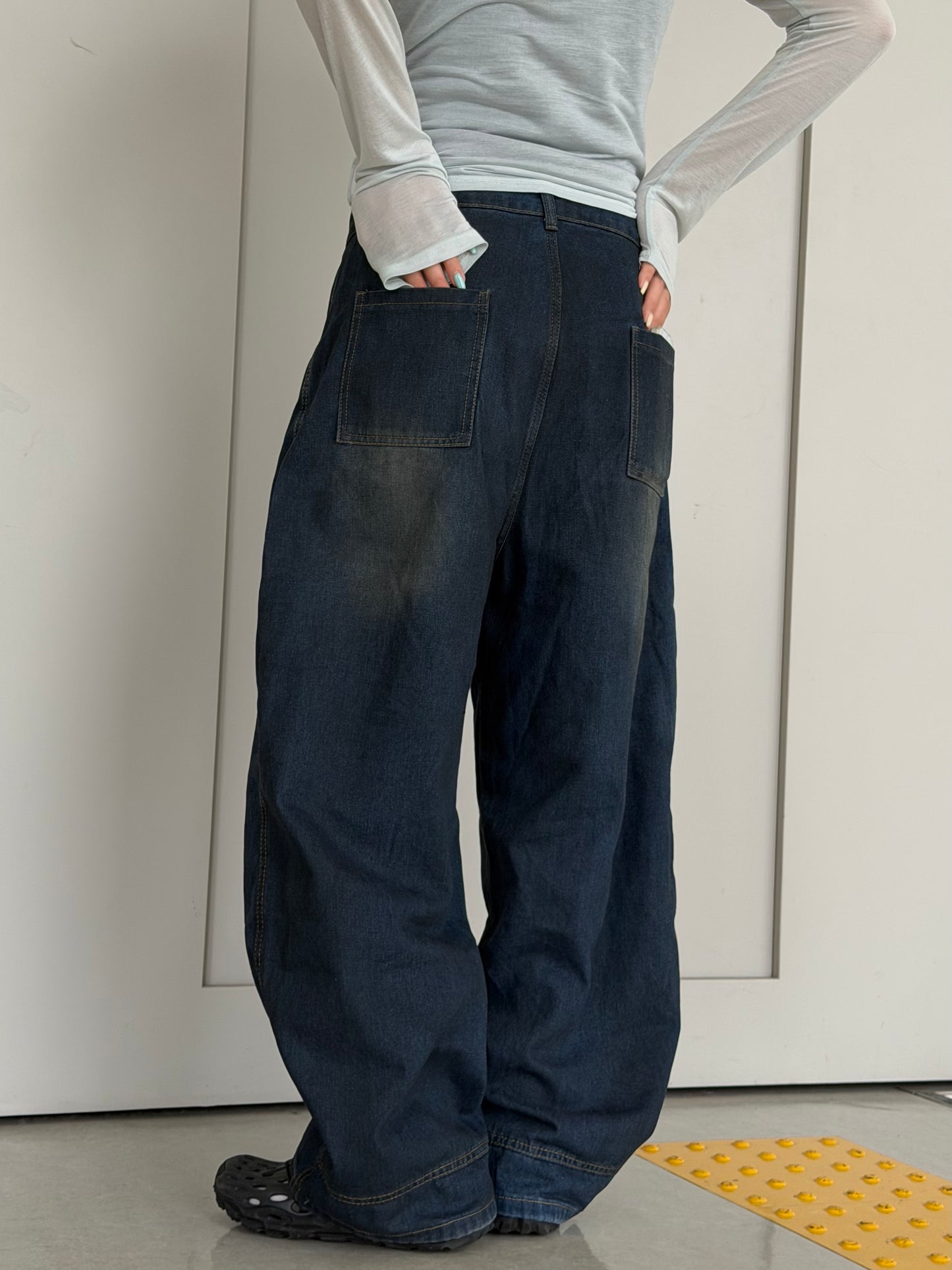 ワイドレッグカーブパンツ DPC08053