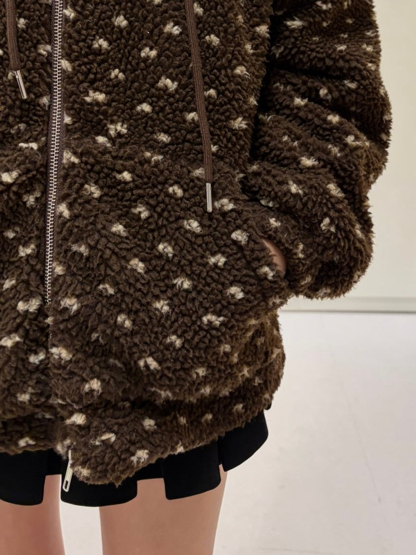 ハートドットボアフリースフーディー DPB98029