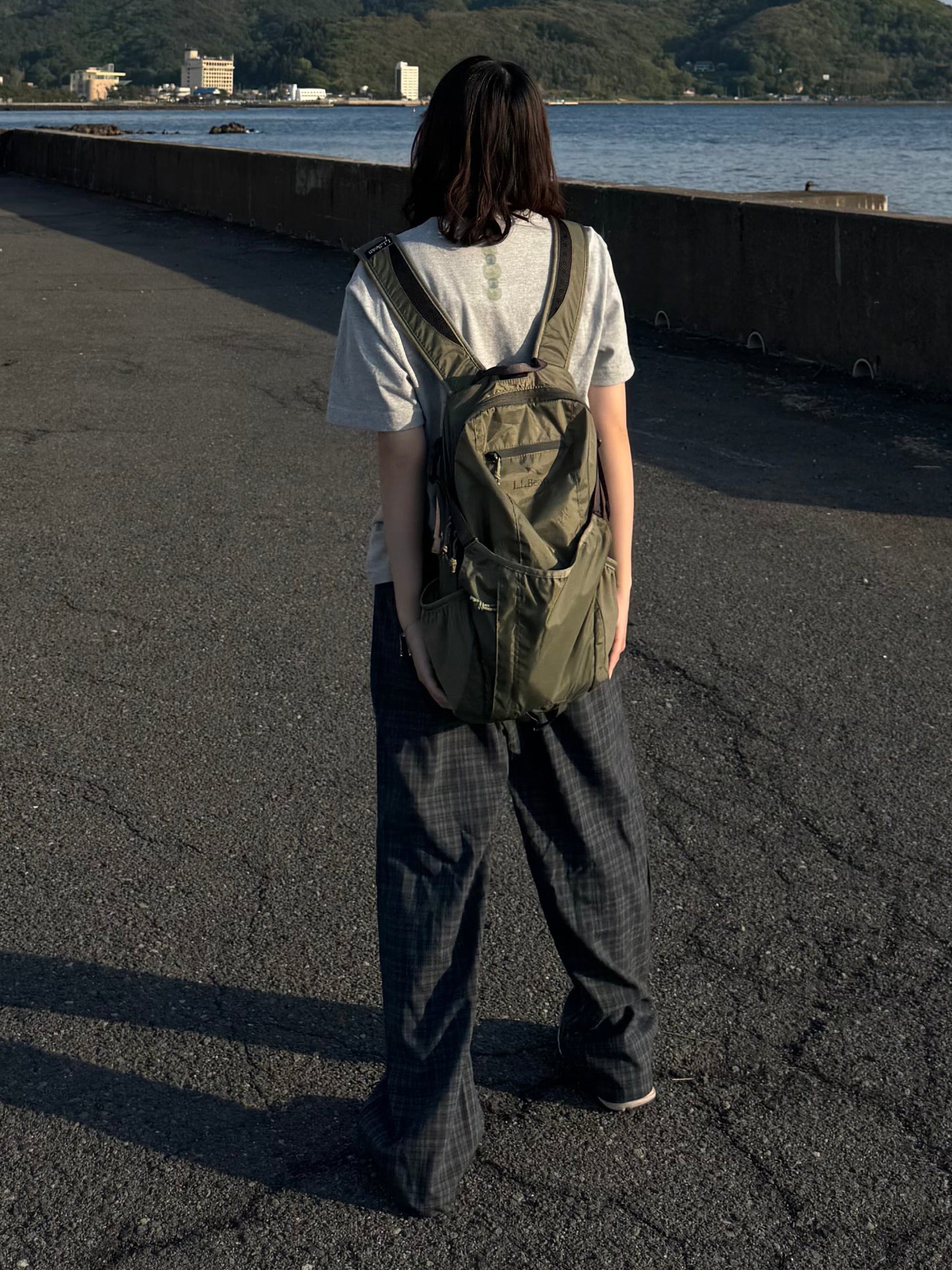 ナイロンチェックパンツ DPC03042