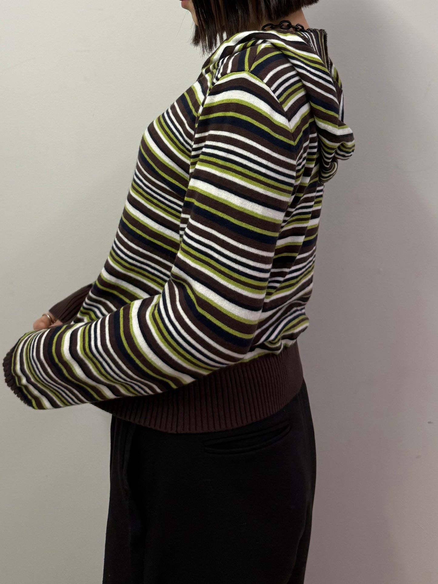 ストライプジップニット DPB93064