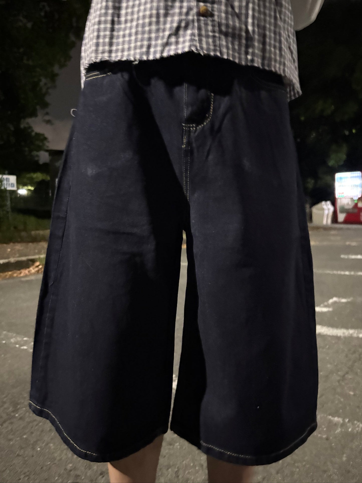 ワイドデニムハーフパンツ DPC10032