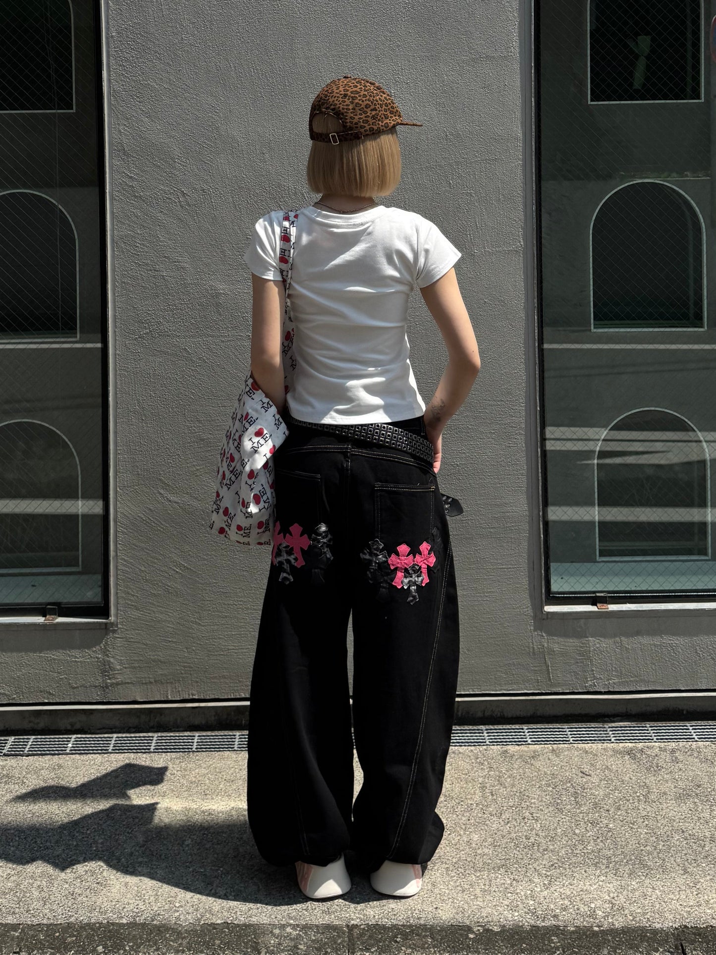 クロスパッチボリュームデニムパンツ DPB86270