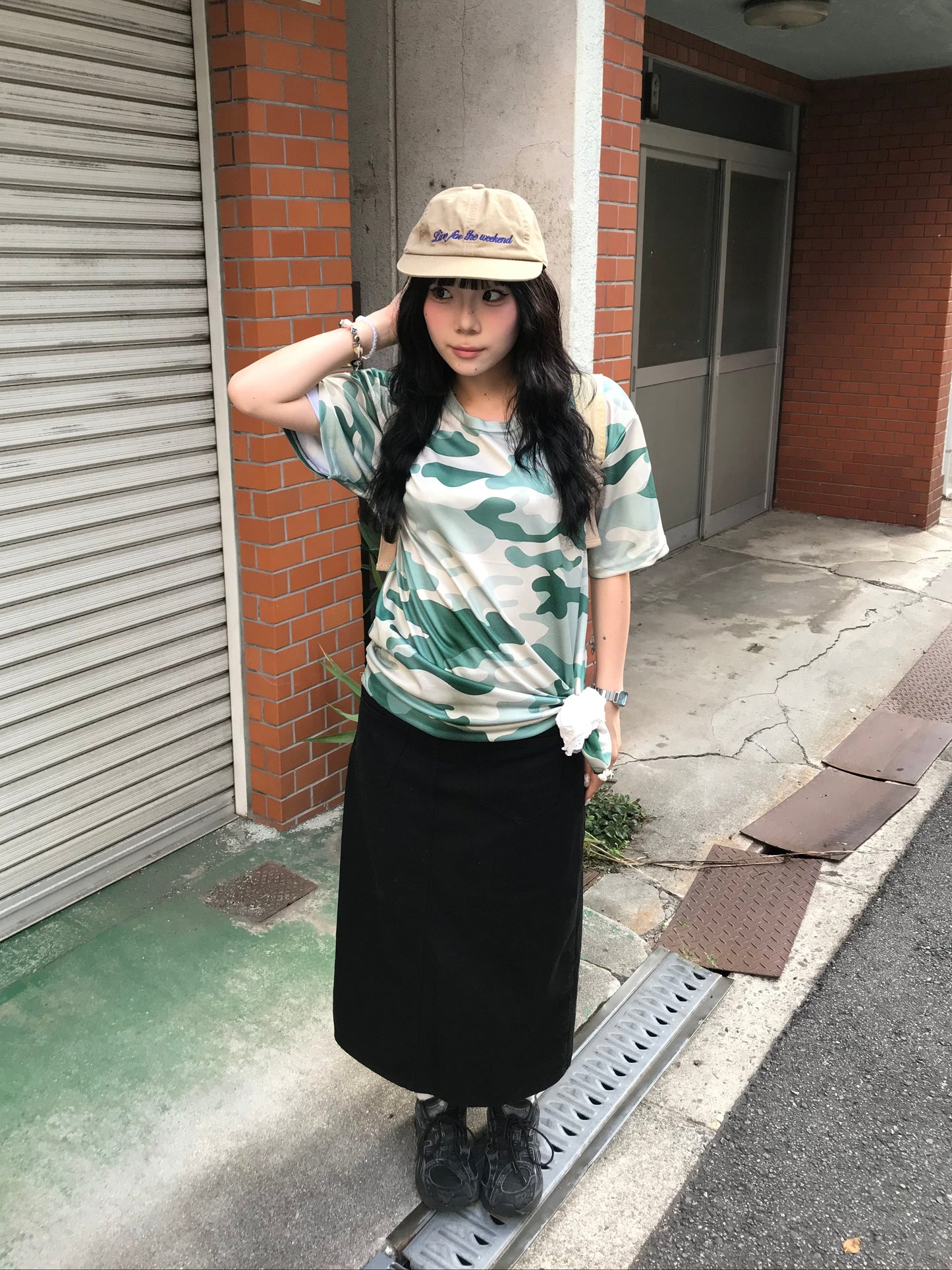 カモフラオーバーTシャツ DPB89284