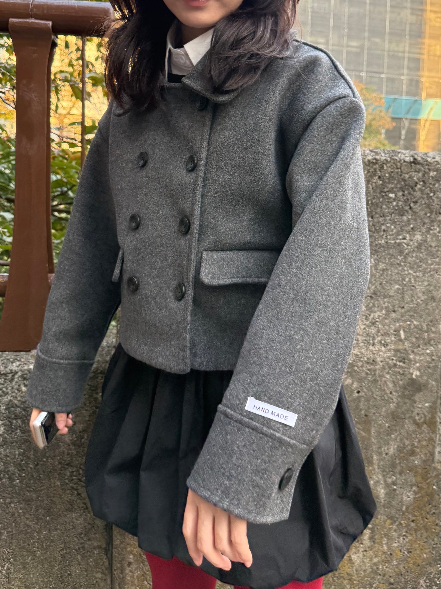 ダブルラストショートコート DPA43703