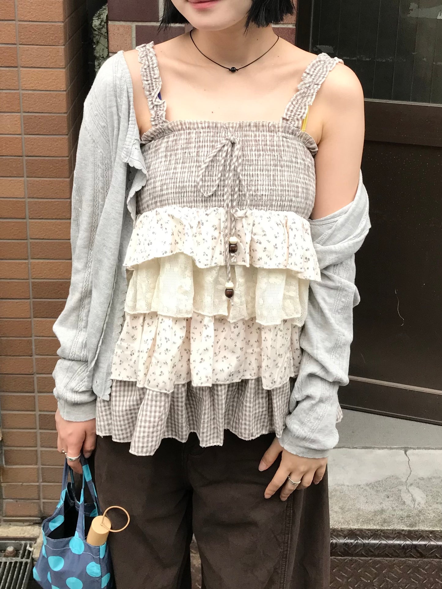 【即納】レースドッキングチュニックDPB85558S