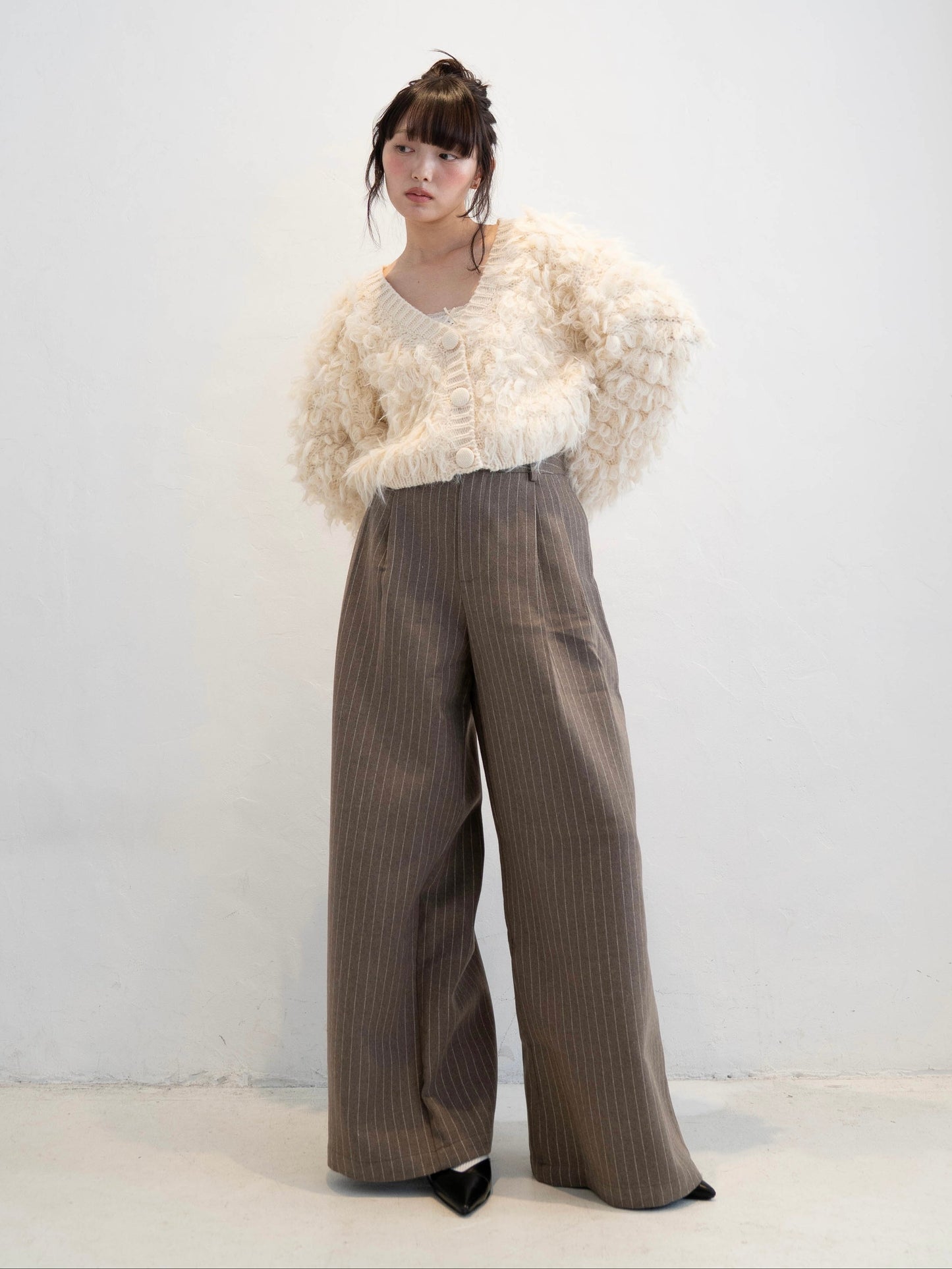 ウエストタックストライプパンツ DPC02007