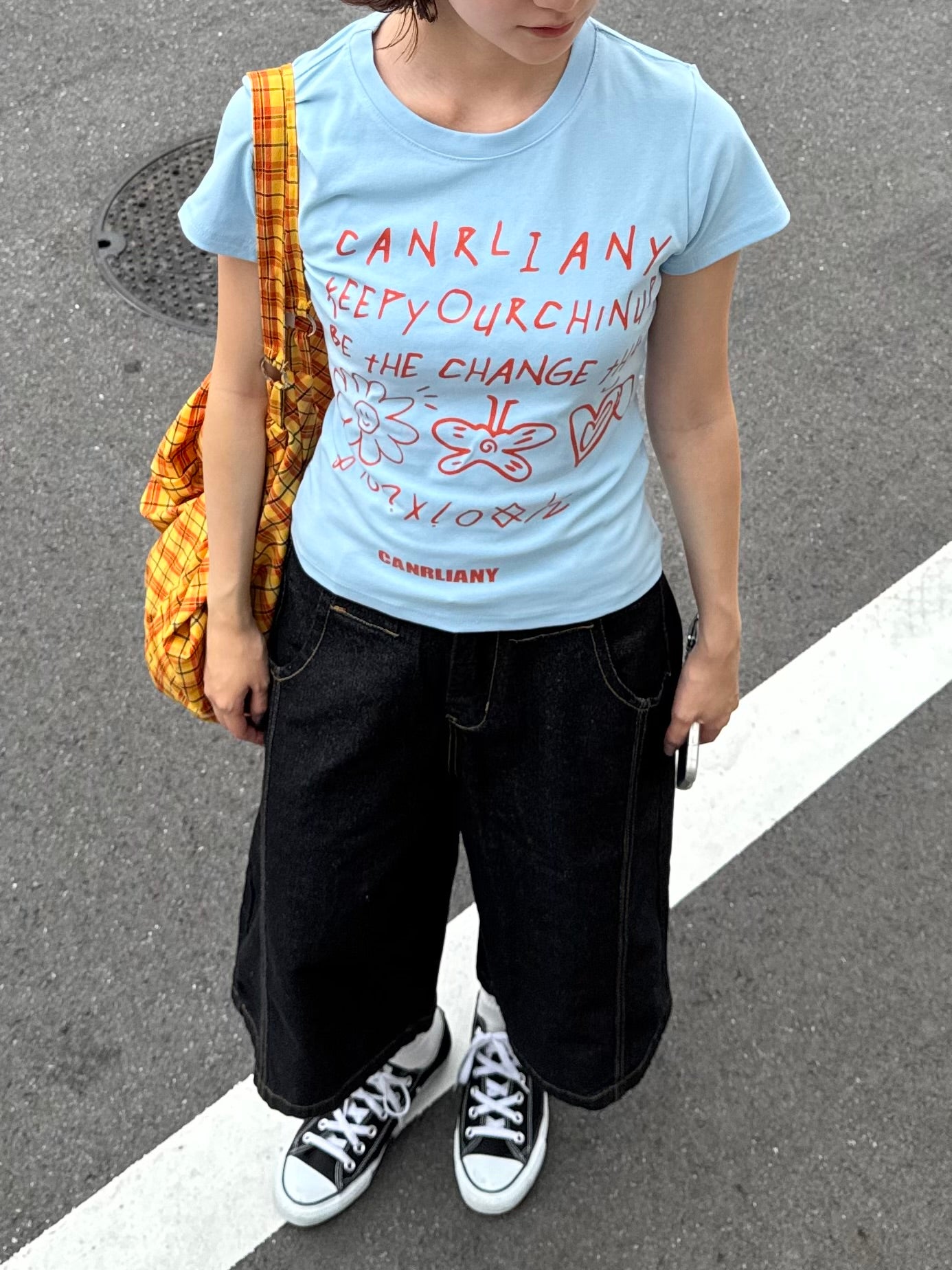 スマイリーフラワーTシャツ DPB91002