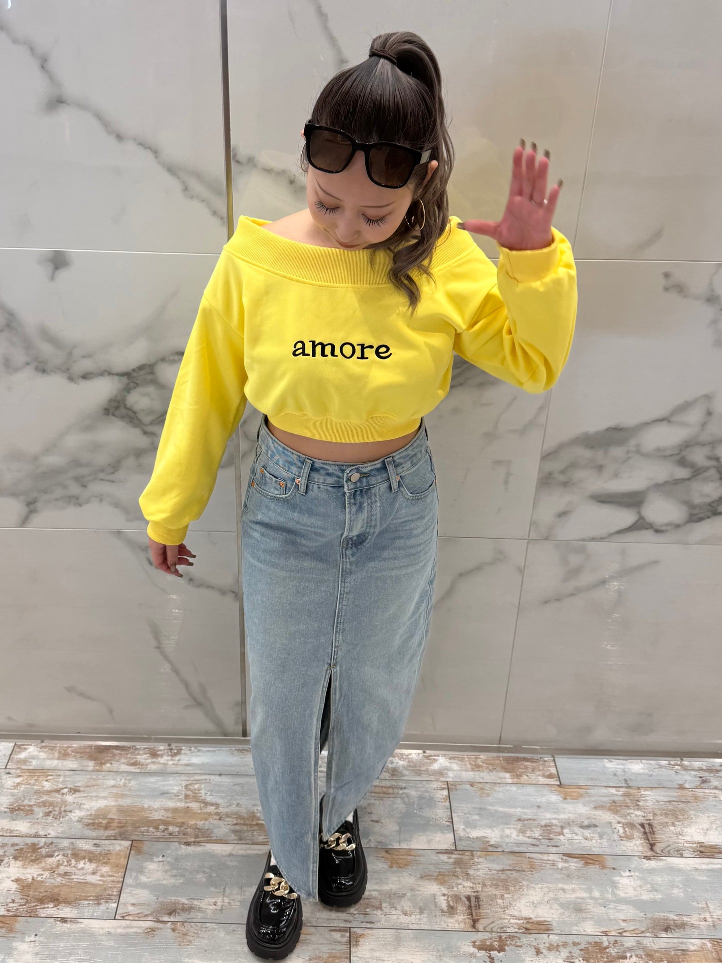 スリットデニムロングスカート DPB73567