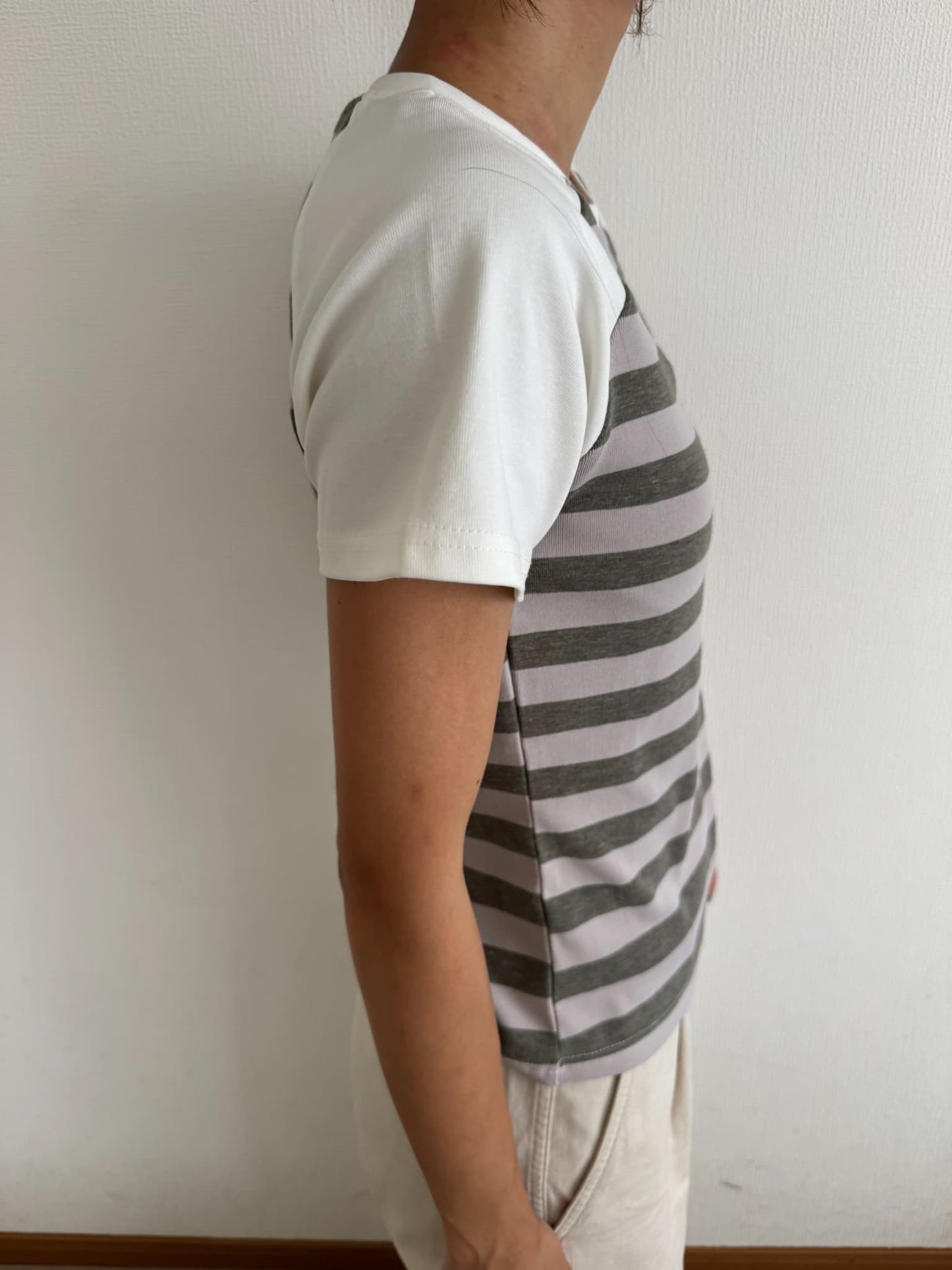 ボーダーラグランスリーブTシャツ DPC07048