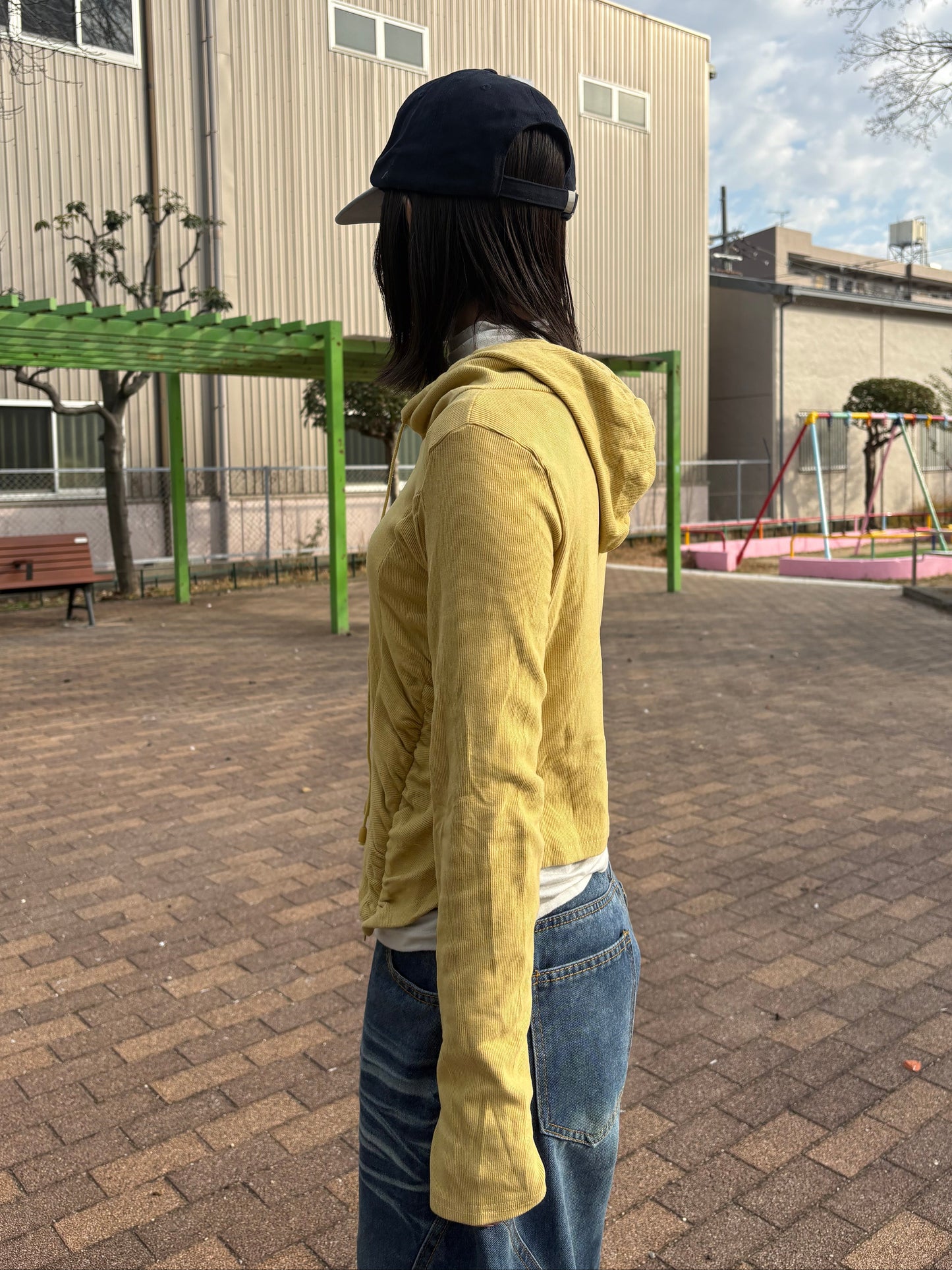 サイドギャザーショートトップス DPB99030