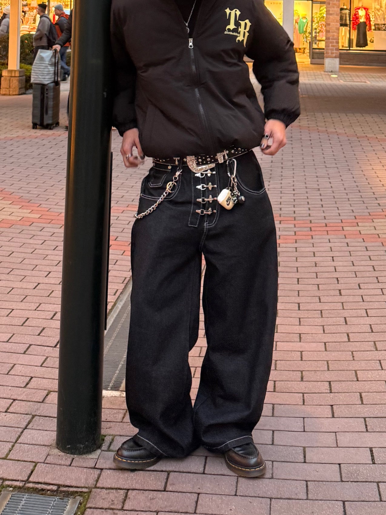 フロントデザインデニムパンツ DPB90108