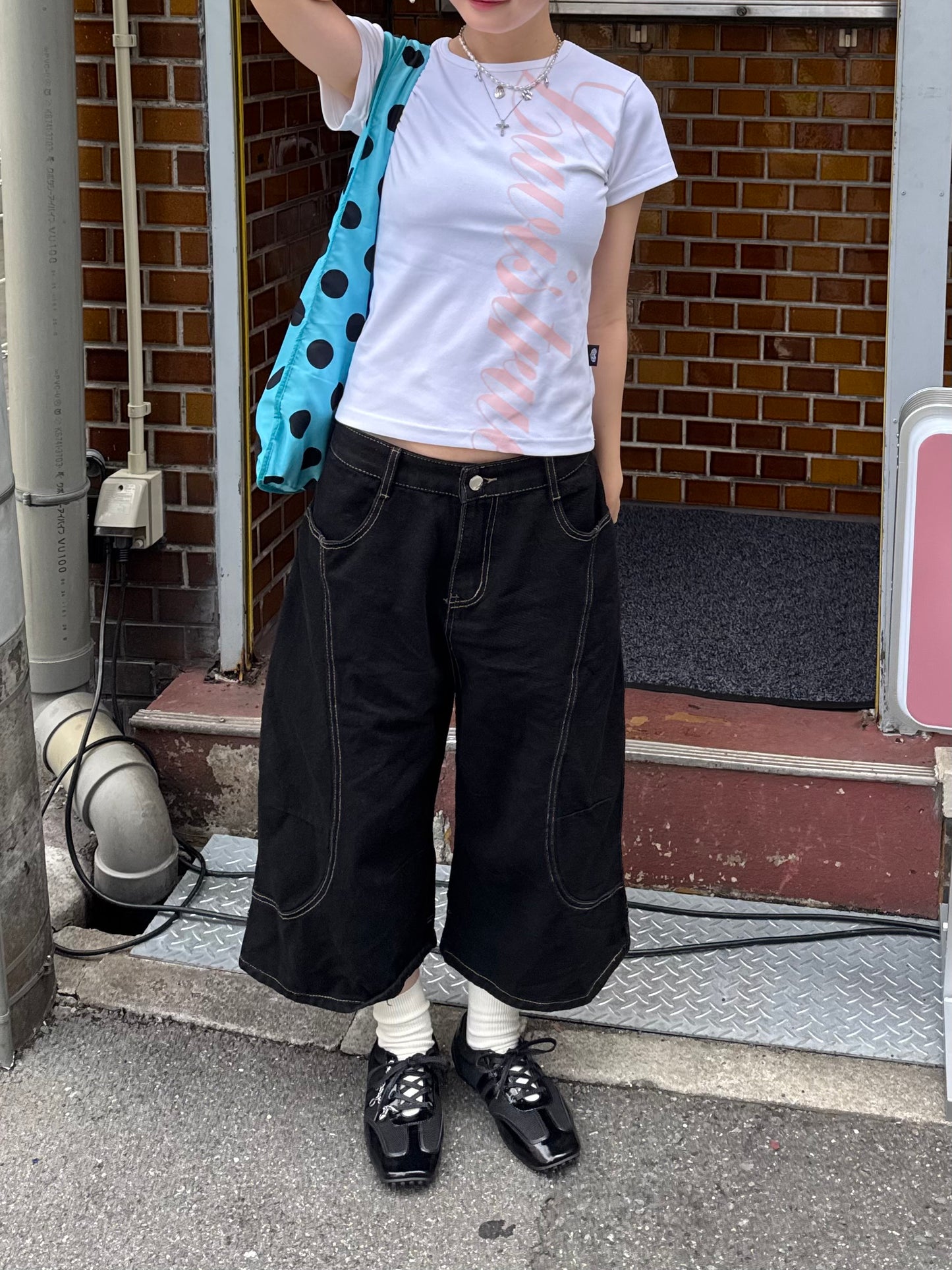 ステッチカーブラインハーフパンツ DPB85245