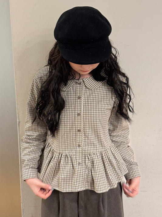 フリルチェックブラウス DPB85471
