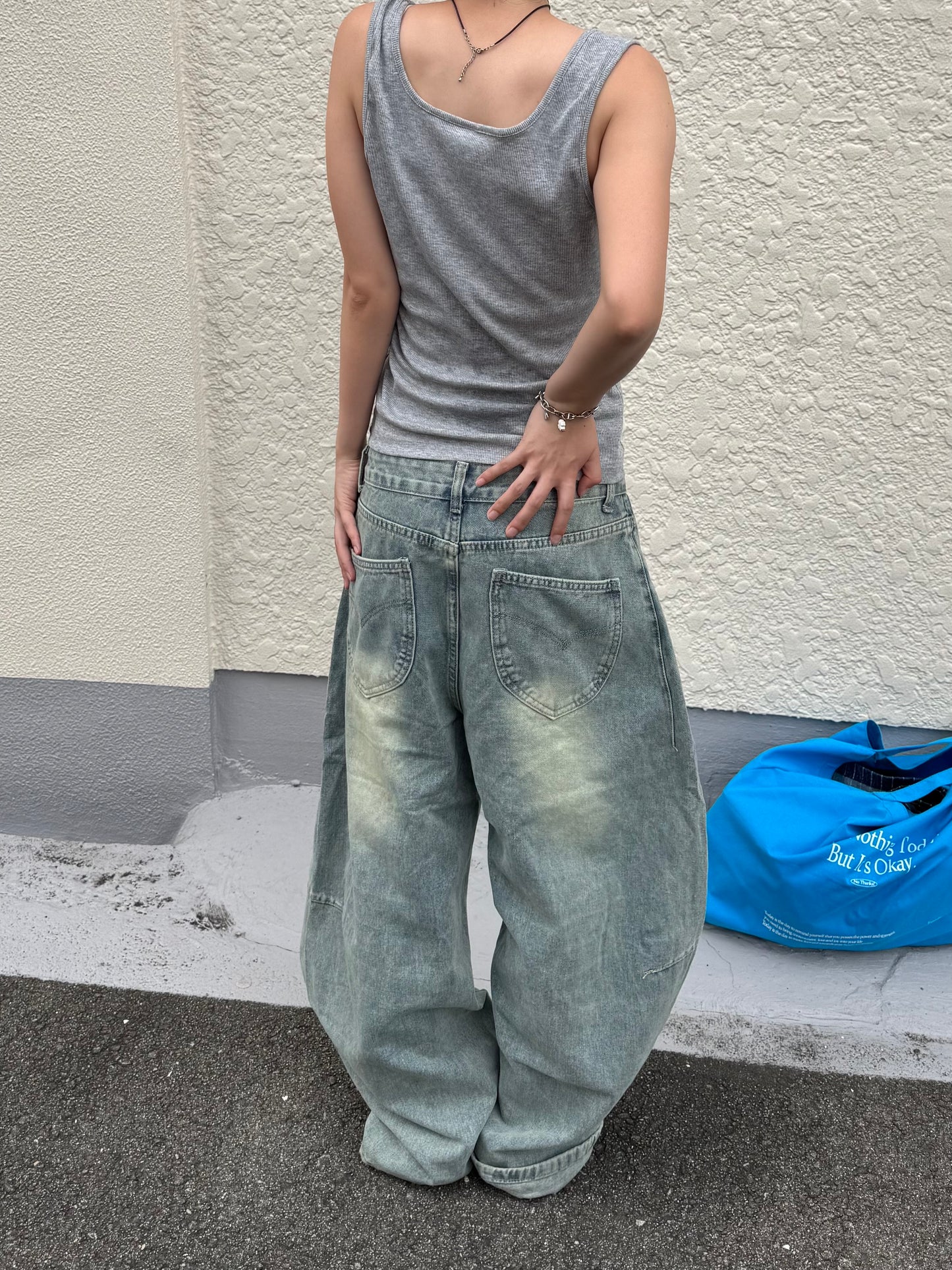 ウォッシュバルーンデニムパンツ DPB85274