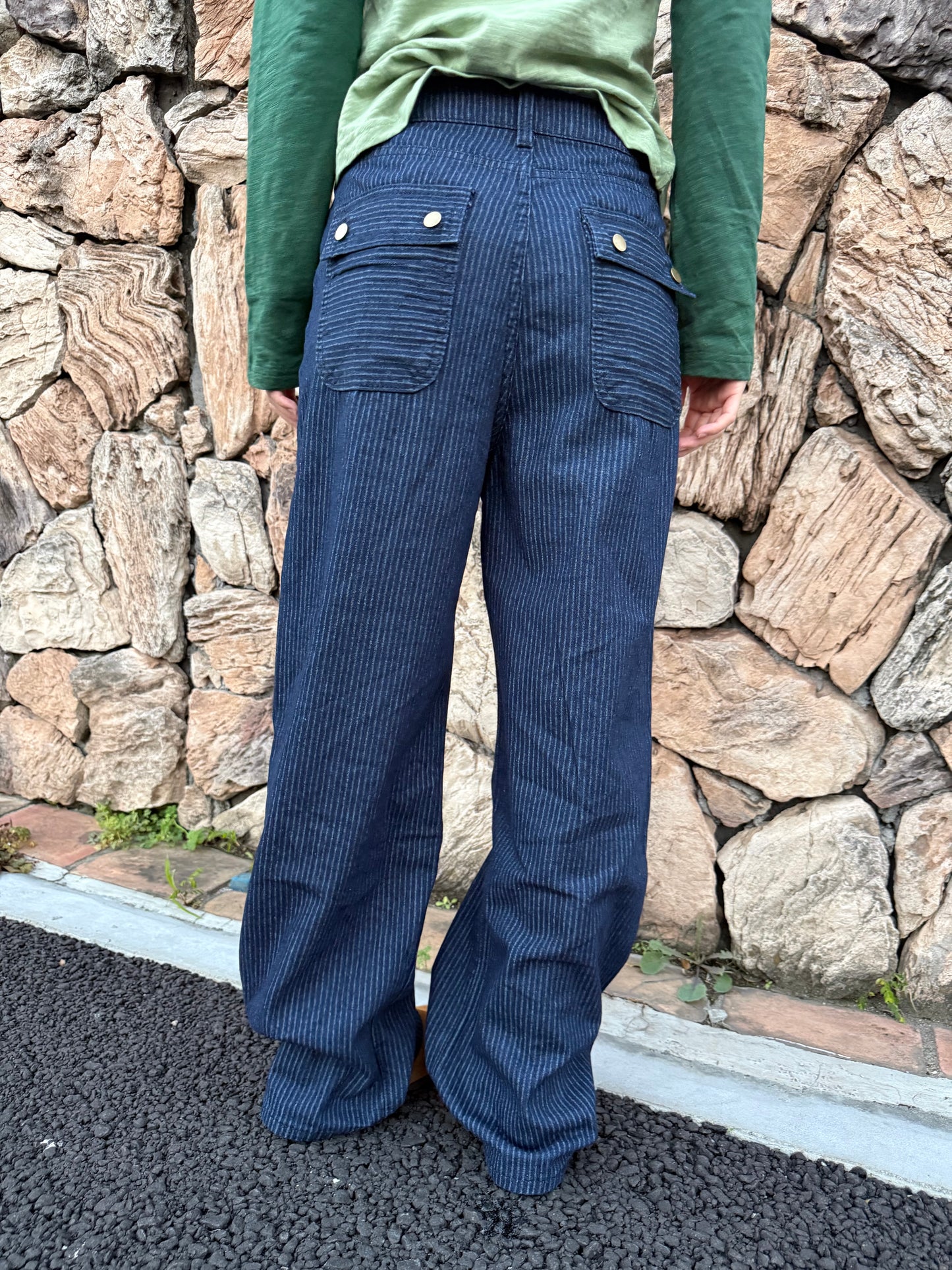 ストライプレトロデニムパンツ DPA43679