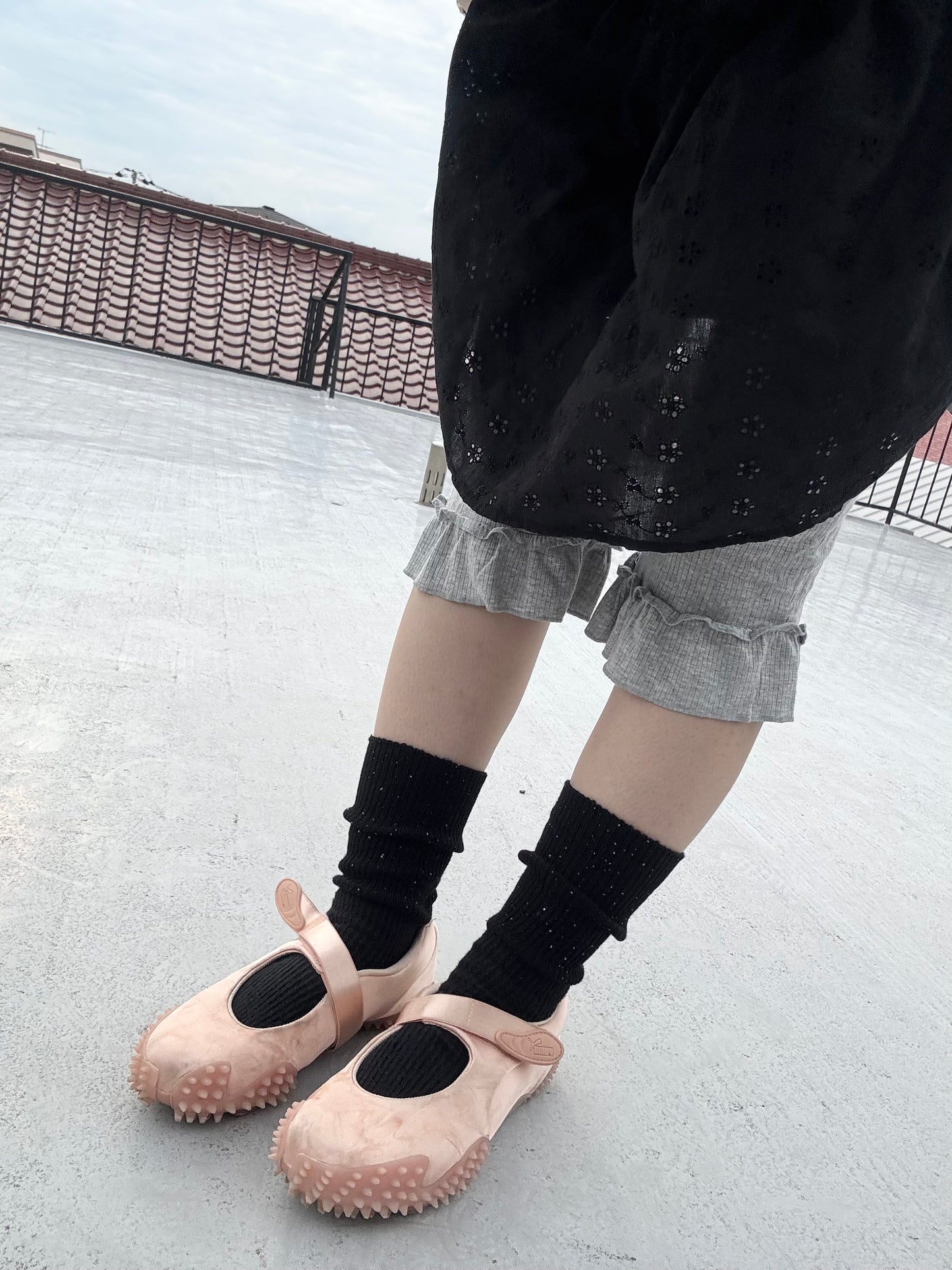 レースボタンワンピース DPC04085