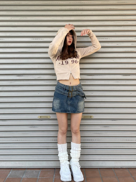 ショート丈ジップニットパーカー DPB68006