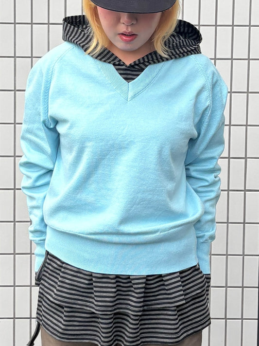マイルドカラーVネックニット DPB97054