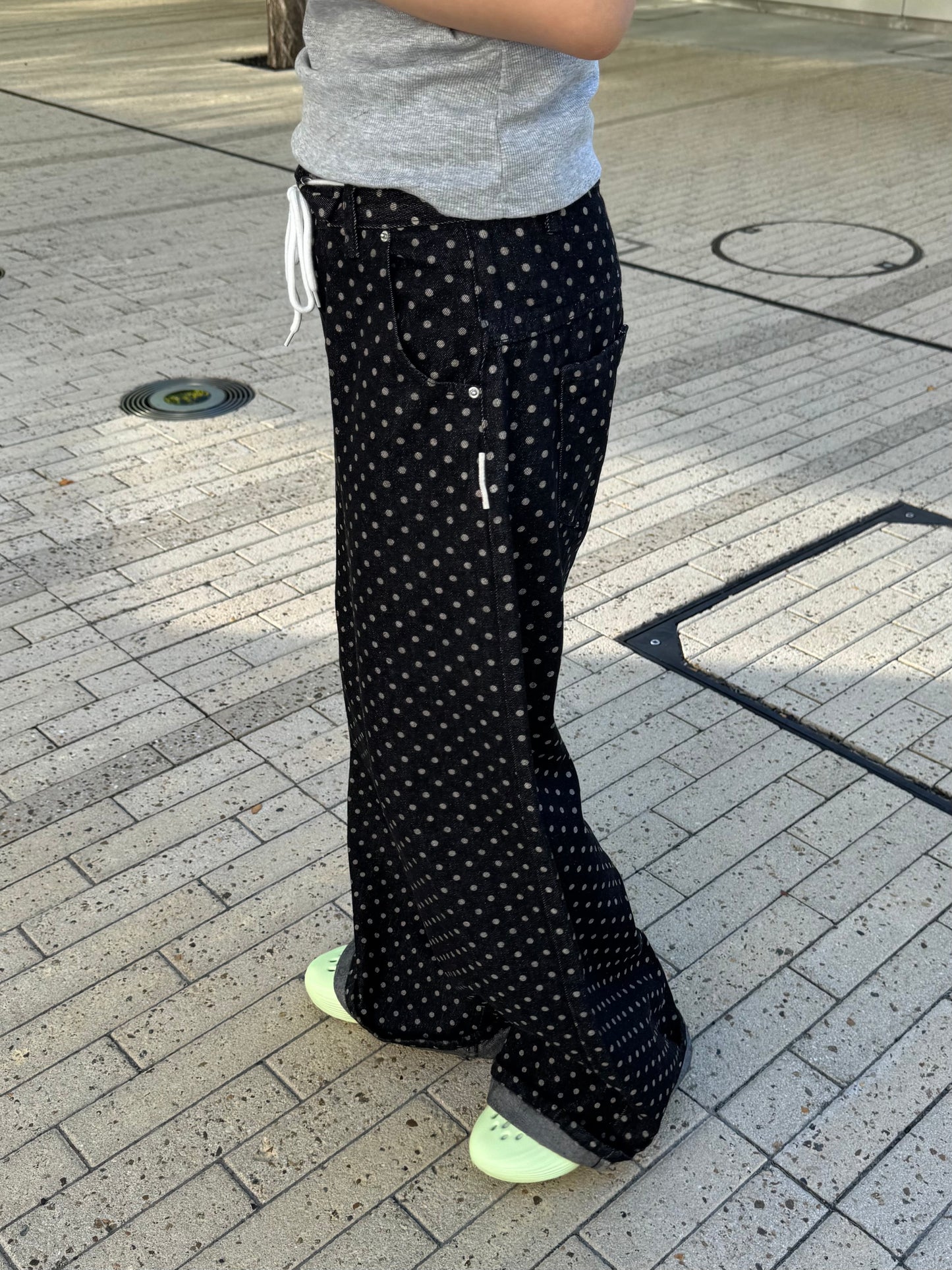 ドットワイドデニムパンツ DPB85316