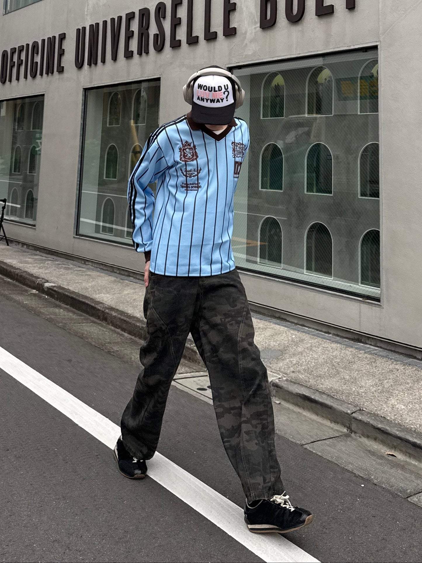 カモフラワイドデニムパンツ DPC05031