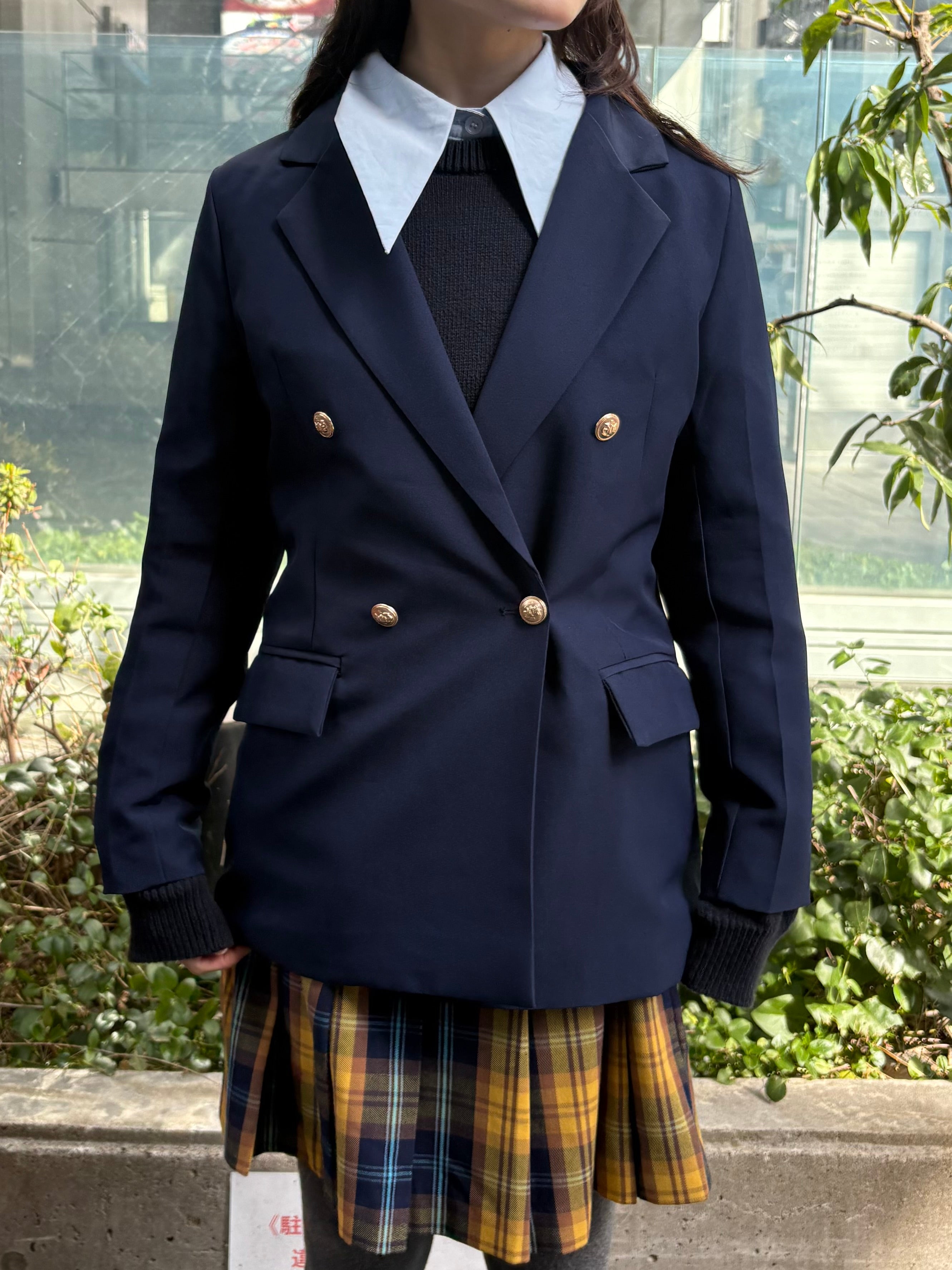 【5/31出品最終】マカフィーネイビー ダブルジャケット34 5/31出品最終】マカフィーネイビー ダブルジャケット34 5/31出品