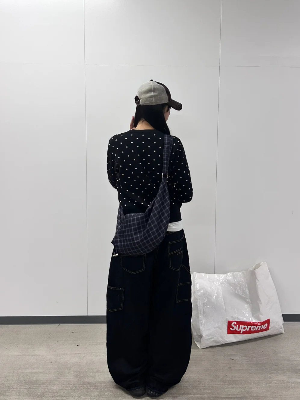 ステッチトレースワイドデニムパンツ DPB92042