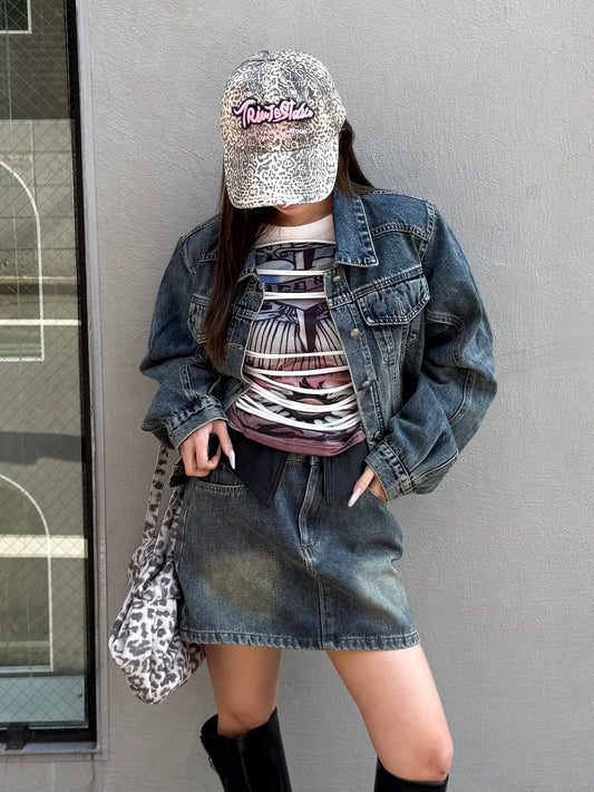 ヴィンテージライクデニムセットアップ DPB86229